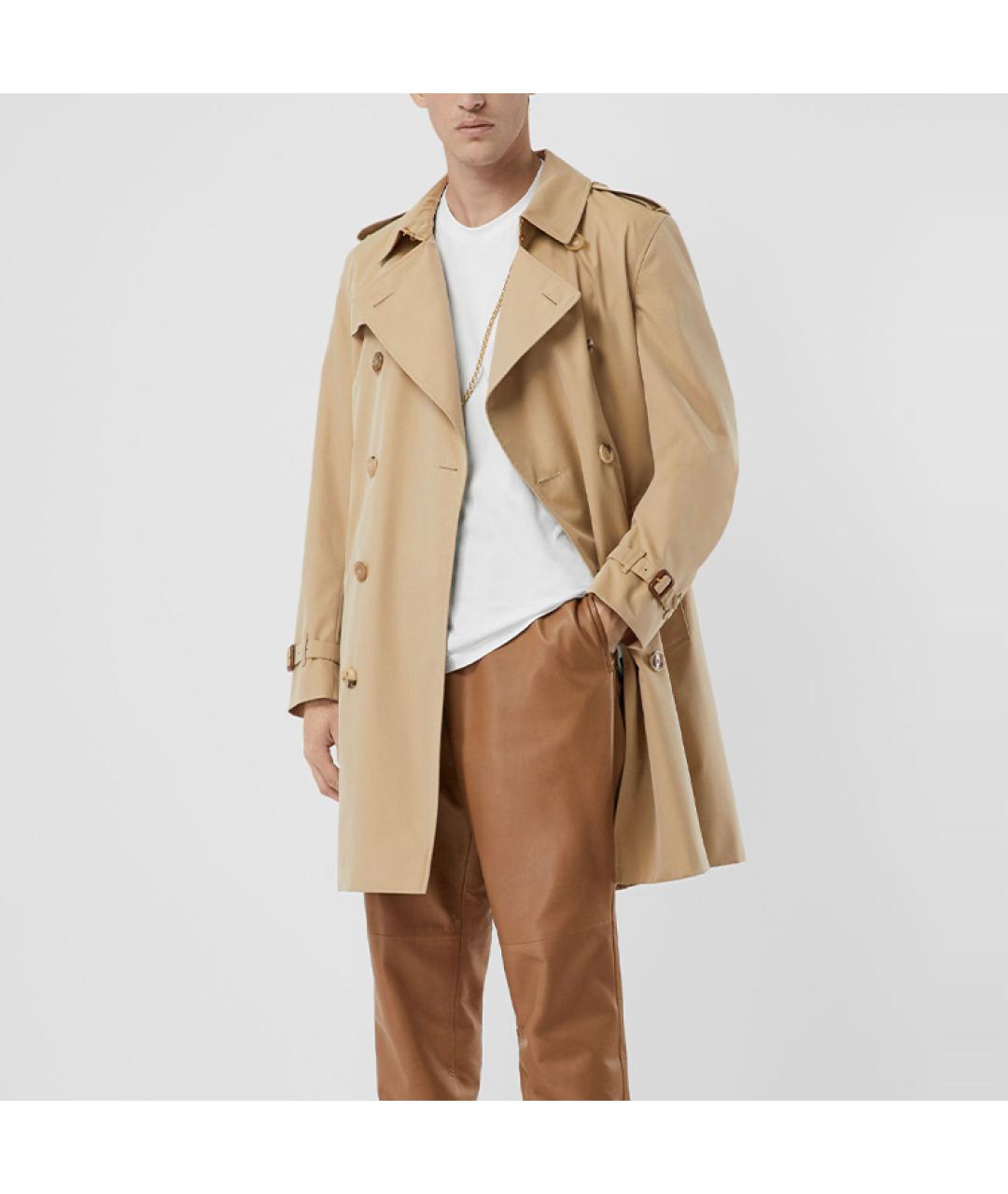 BURBERRY Бежевый тренч / плащ, фото 2