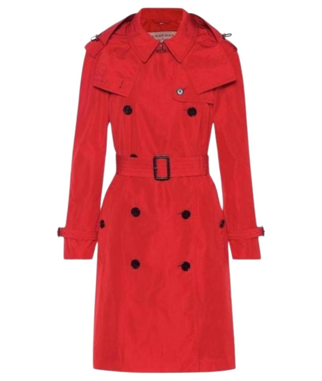 BURBERRY Красный тренч/плащ, фото 1