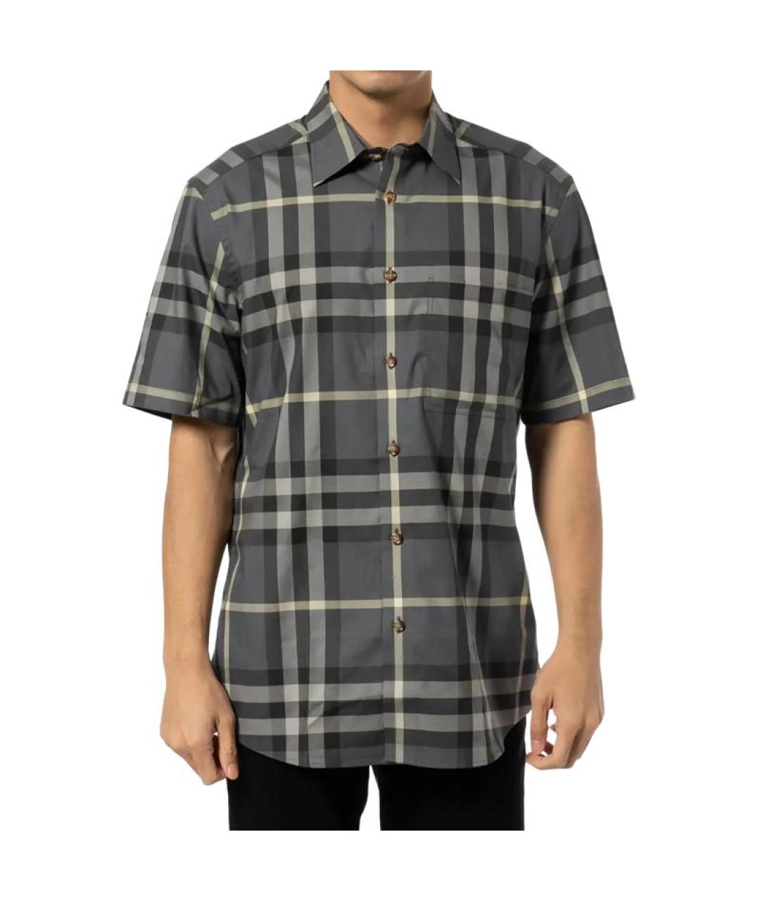 BURBERRY Мульти хлопковая кэжуал рубашка, фото 3