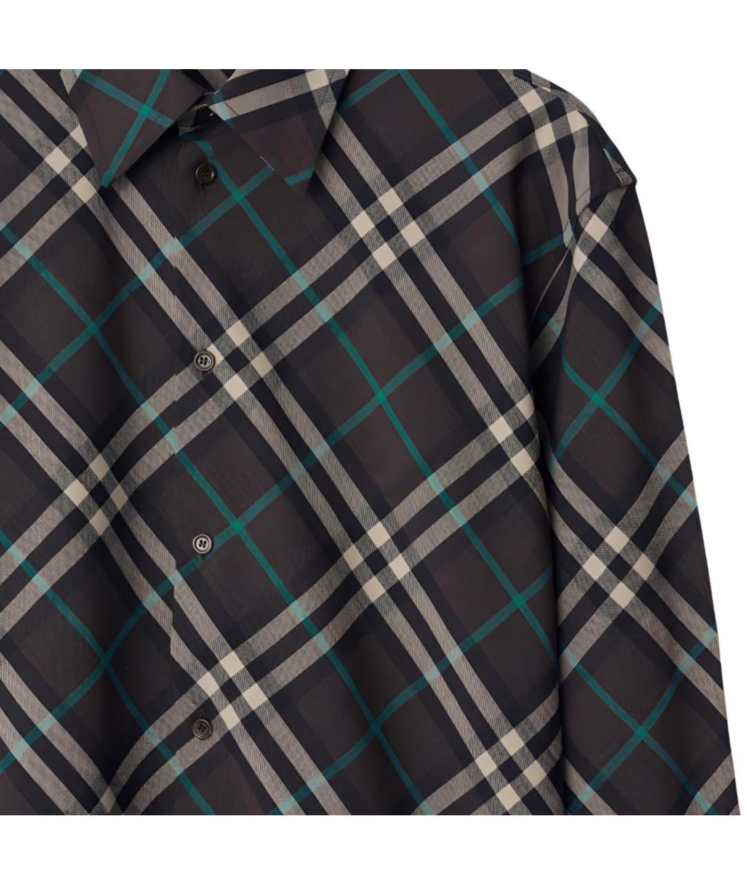 BURBERRY Мульти хлопковая кэжуал рубашка, фото 6