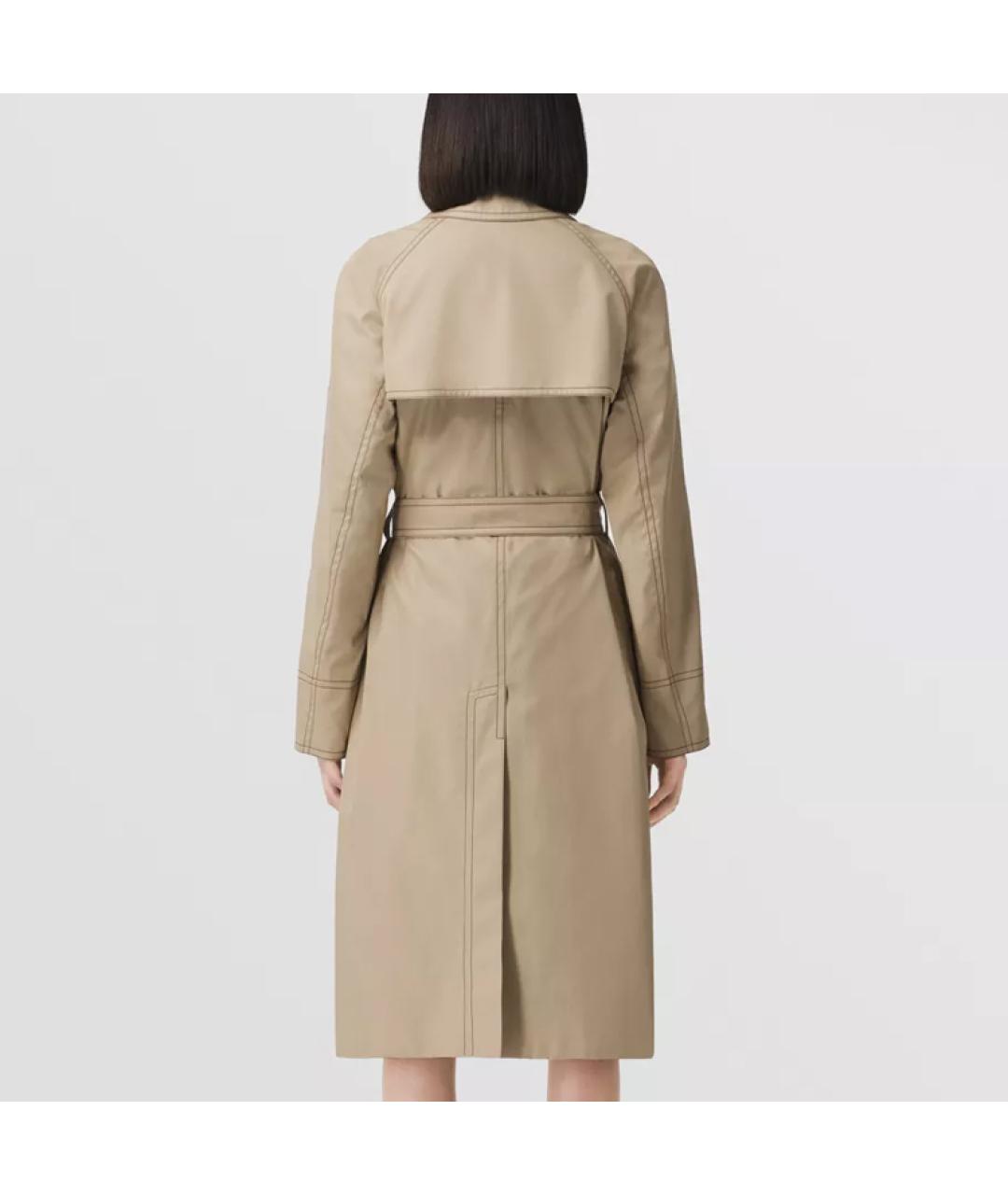 BURBERRY Бежевое пальто, фото 4