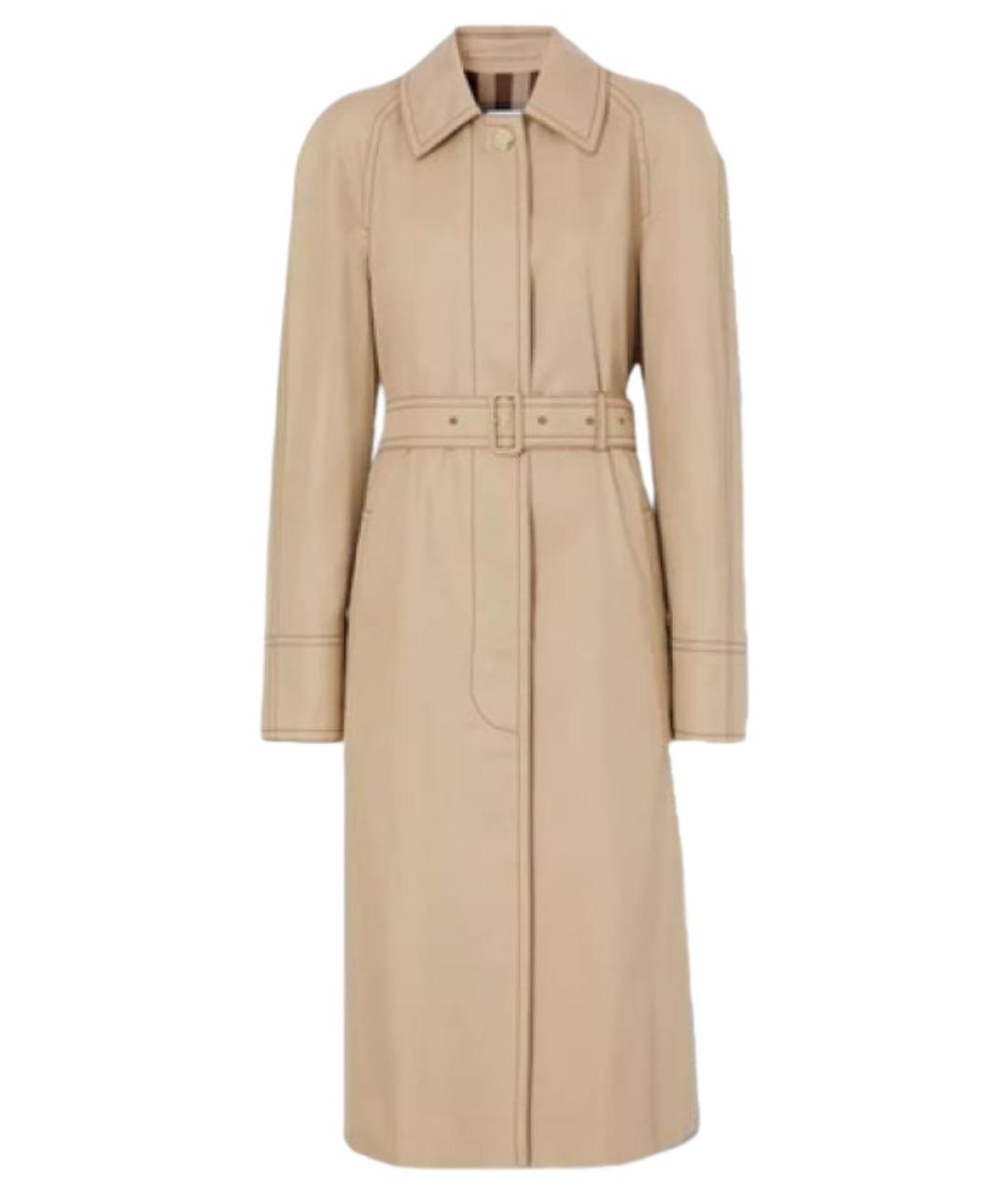 BURBERRY Бежевое пальто, фото 1
