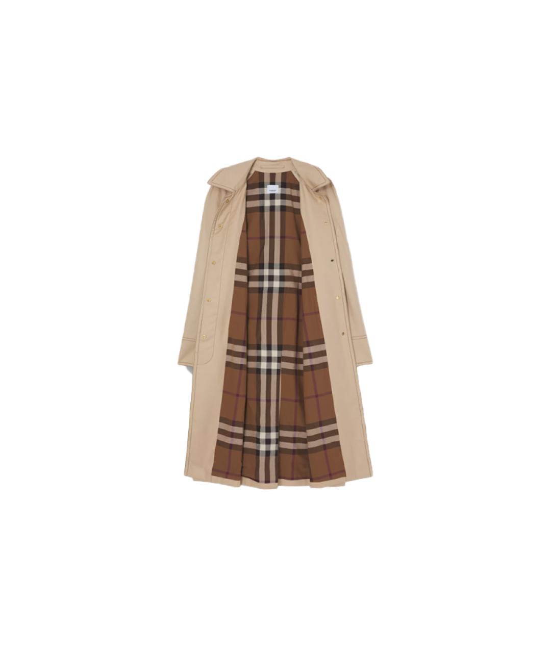 BURBERRY Бежевое пальто, фото 2