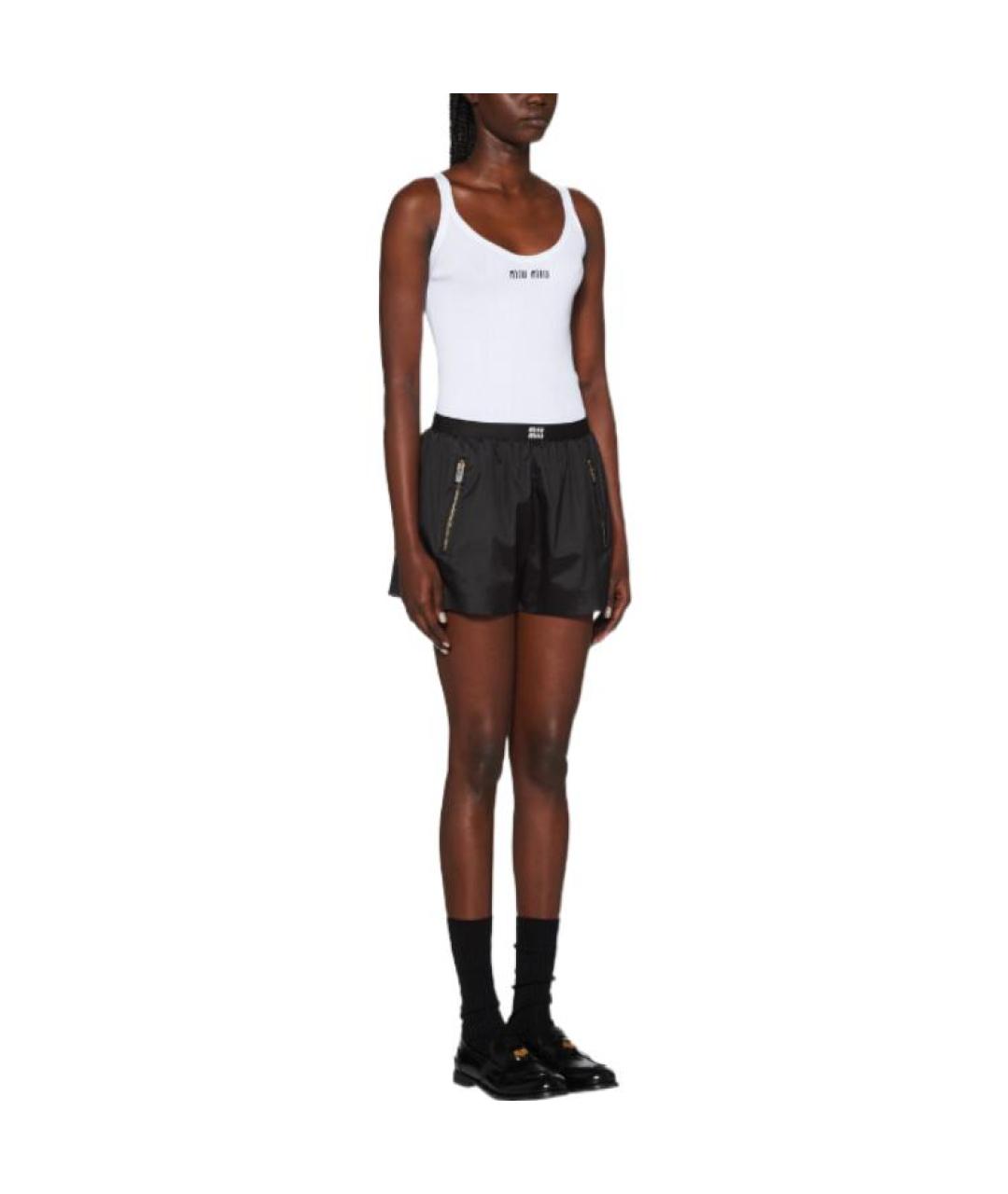 MIU MIU Белая хлопковая майка, фото 4