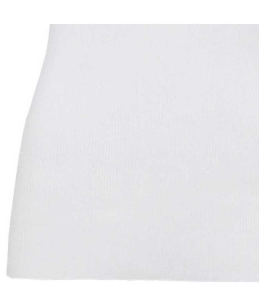 MIU MIU Белая хлопковая майка, фото 5