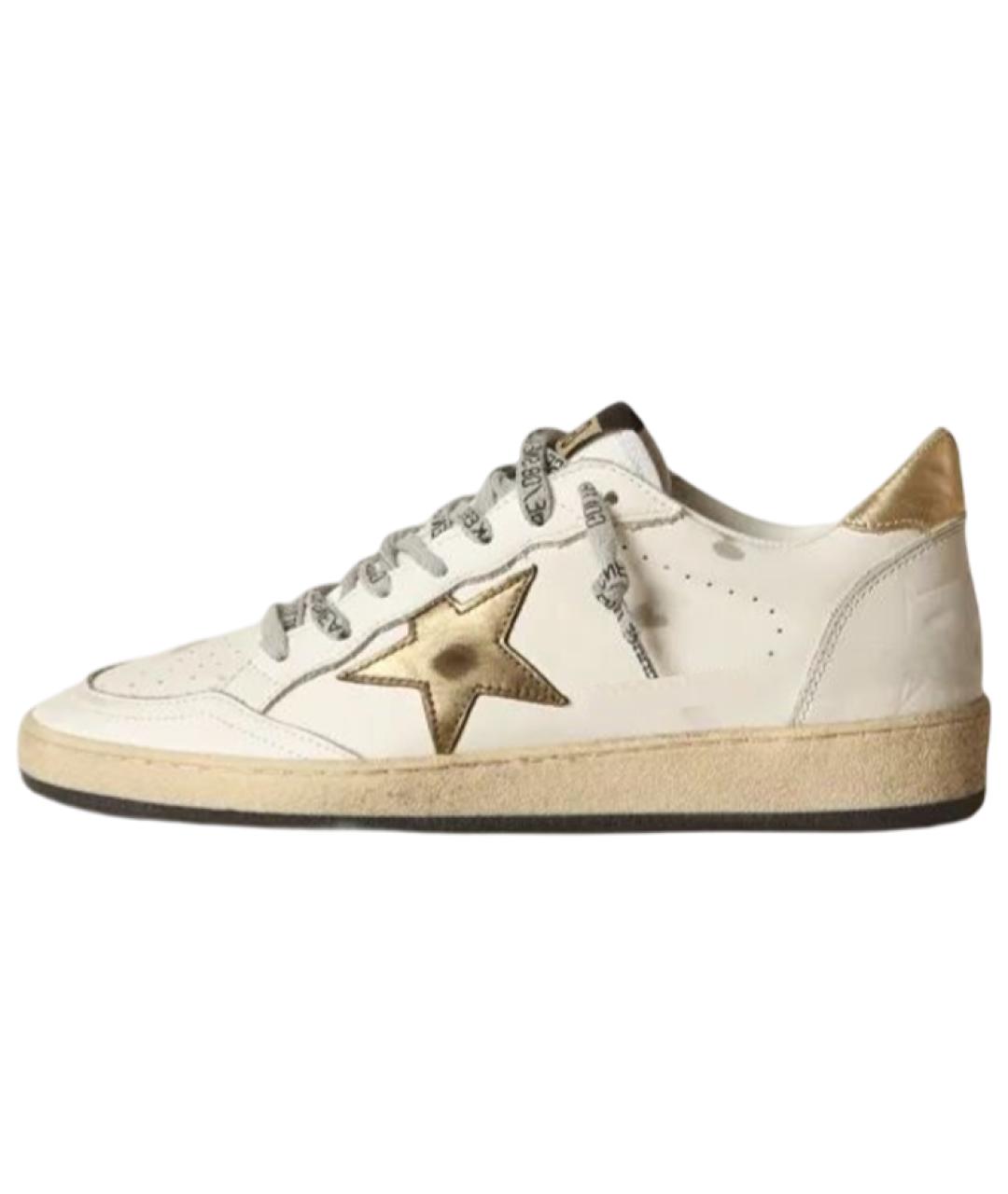 GOLDEN GOOSE DELUXE BRAND Белые кожаные кеды, фото 2