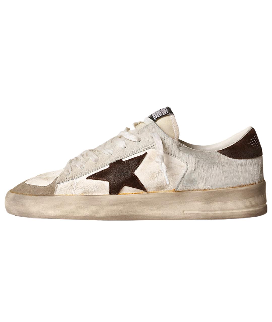 GOLDEN GOOSE DELUXE BRAND Бежевые низкие кроссовки / кеды, фото 2