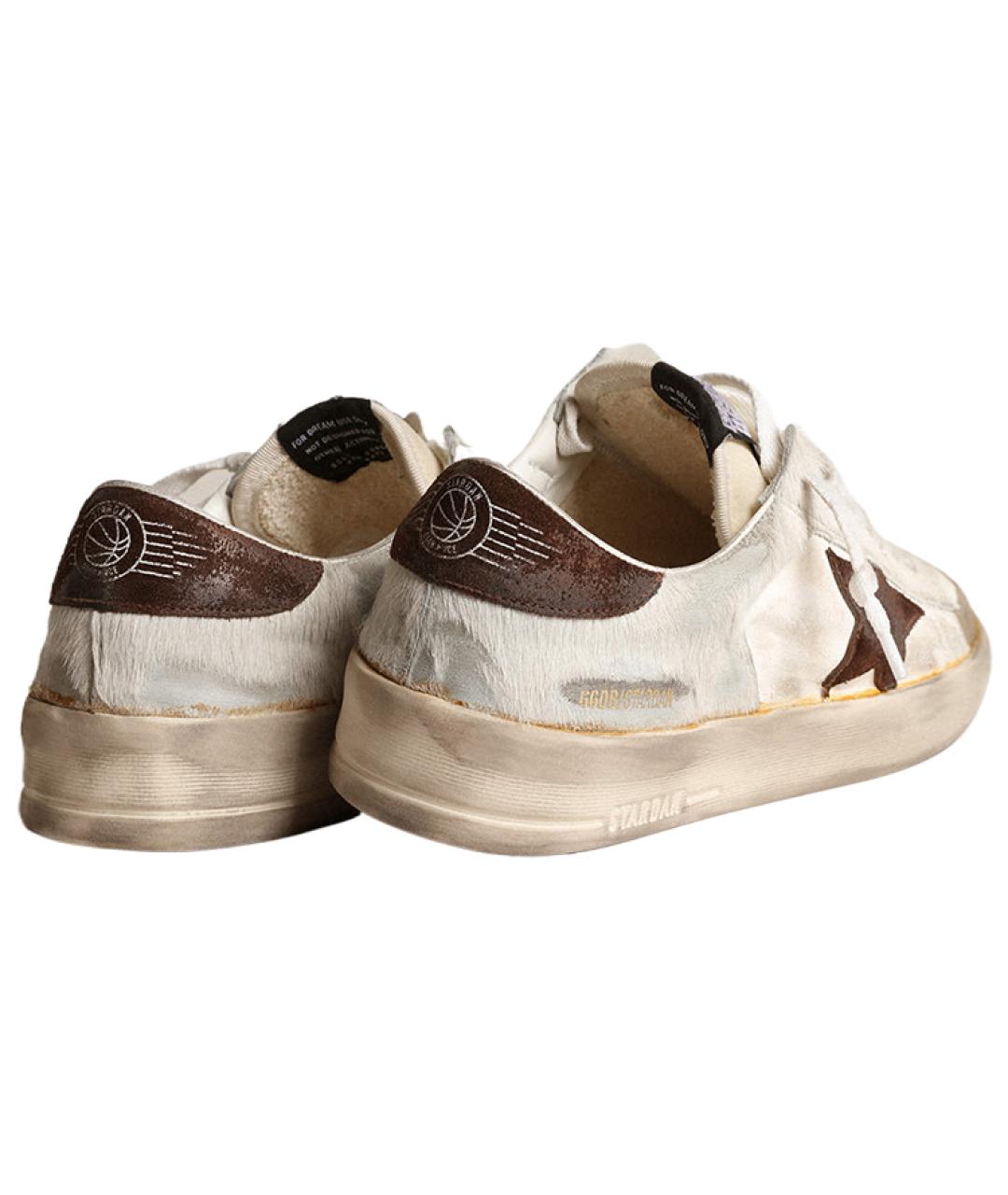 GOLDEN GOOSE DELUXE BRAND Бежевые низкие кроссовки / кеды, фото 5