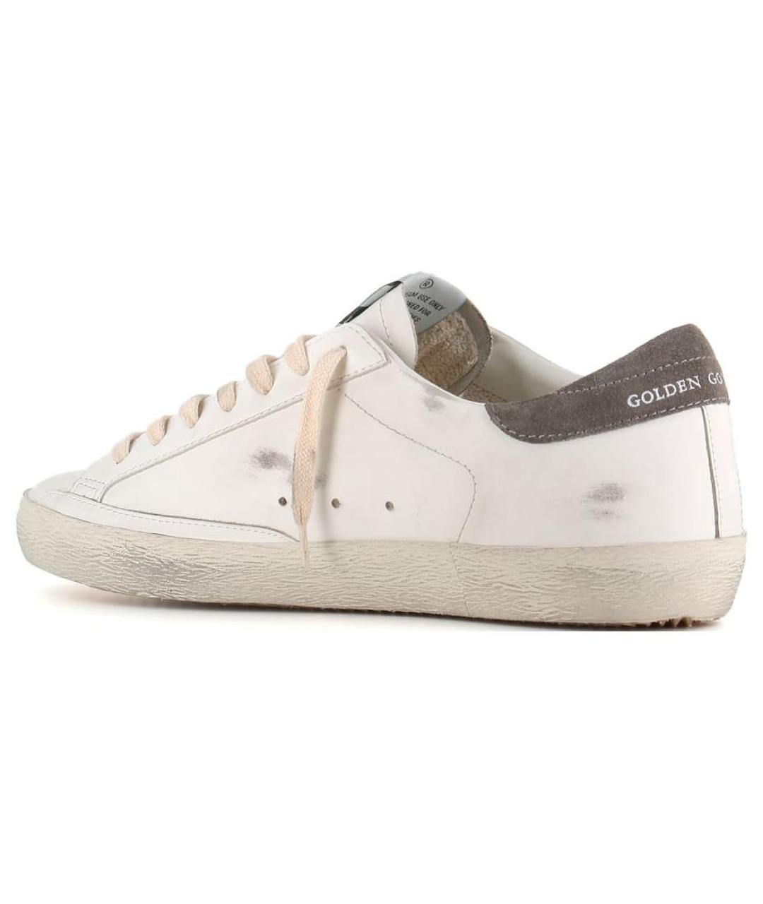 GOLDEN GOOSE DELUXE BRAND Белые кожаные низкие кроссовки / кеды, фото 5