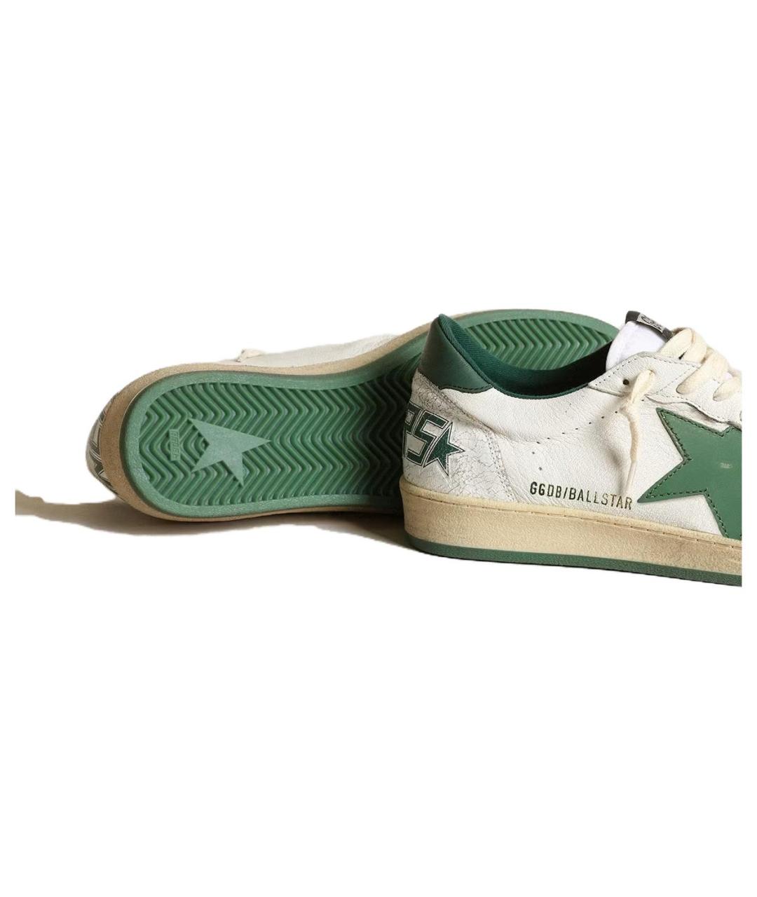 GOLDEN GOOSE DELUXE BRAND Белые кожаные низкие кроссовки / кеды, фото 5