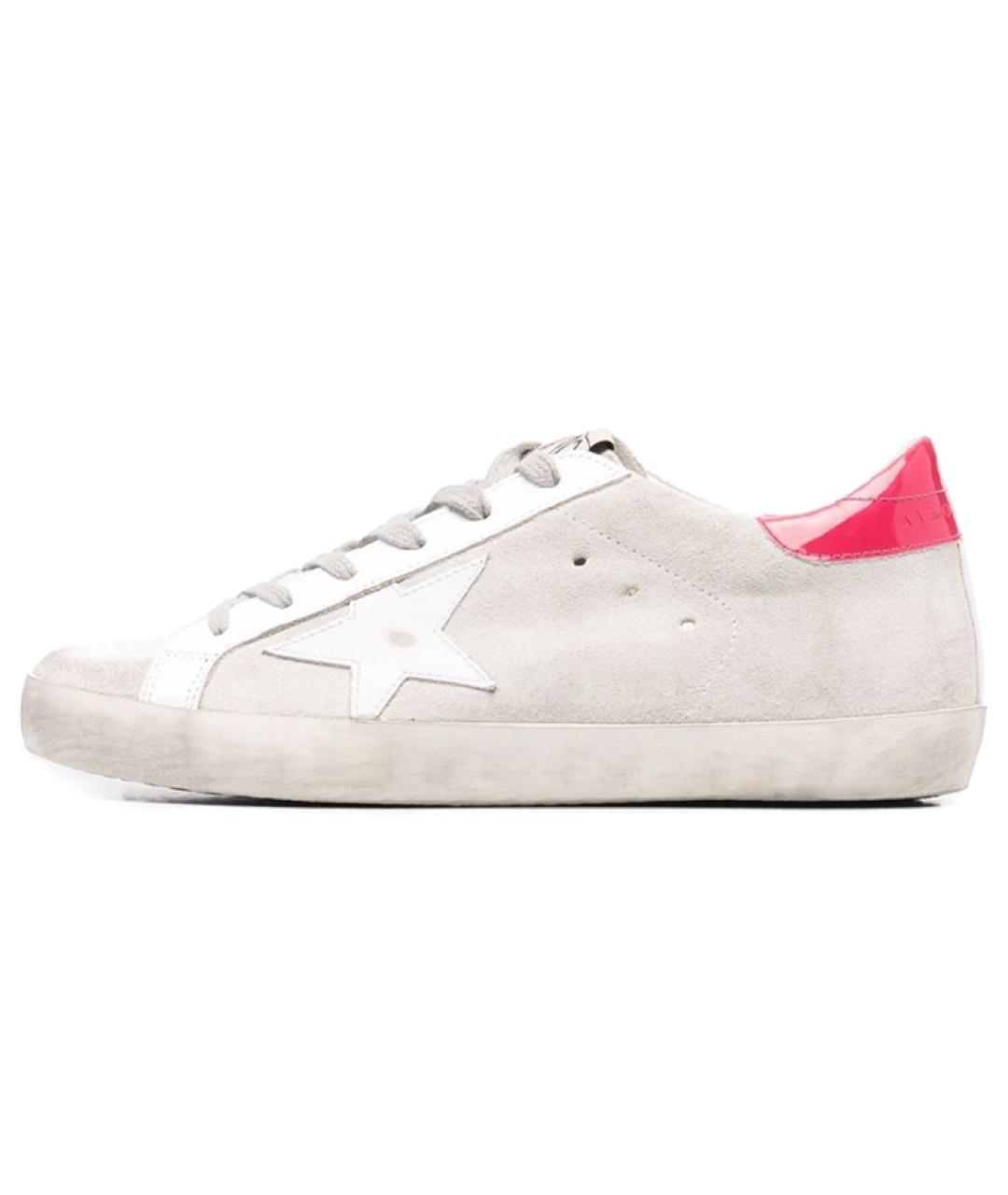 GOLDEN GOOSE DELUXE BRAND Белые замшевые кеды, фото 2