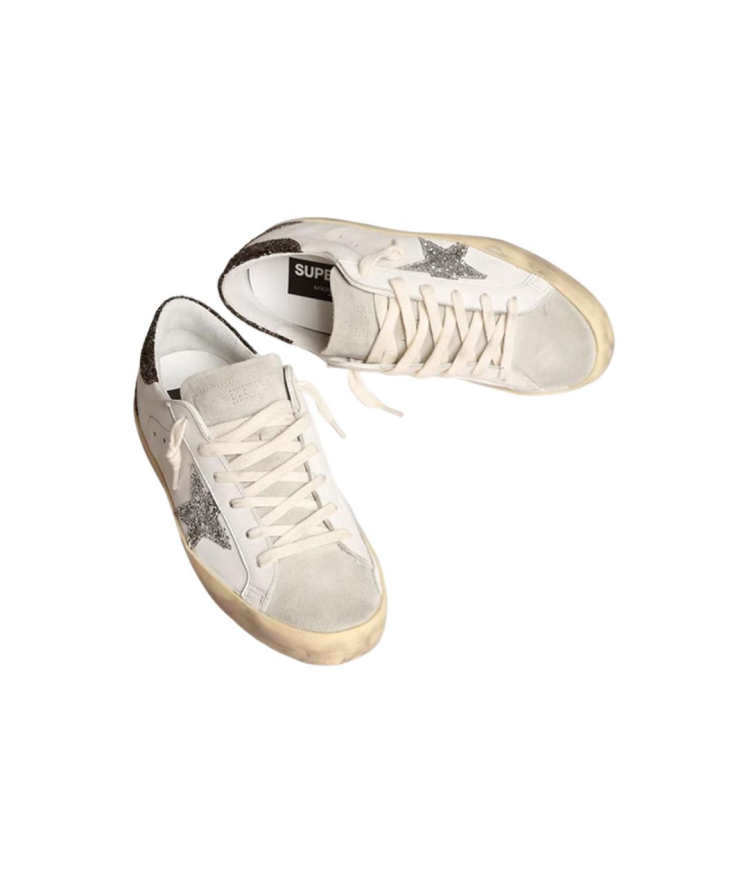 GOLDEN GOOSE DELUXE BRAND Белые кожаные кеды, фото 4