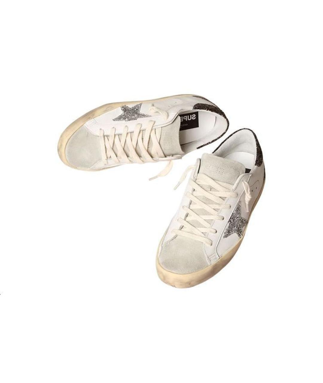 GOLDEN GOOSE DELUXE BRAND Белые кожаные кеды, фото 3