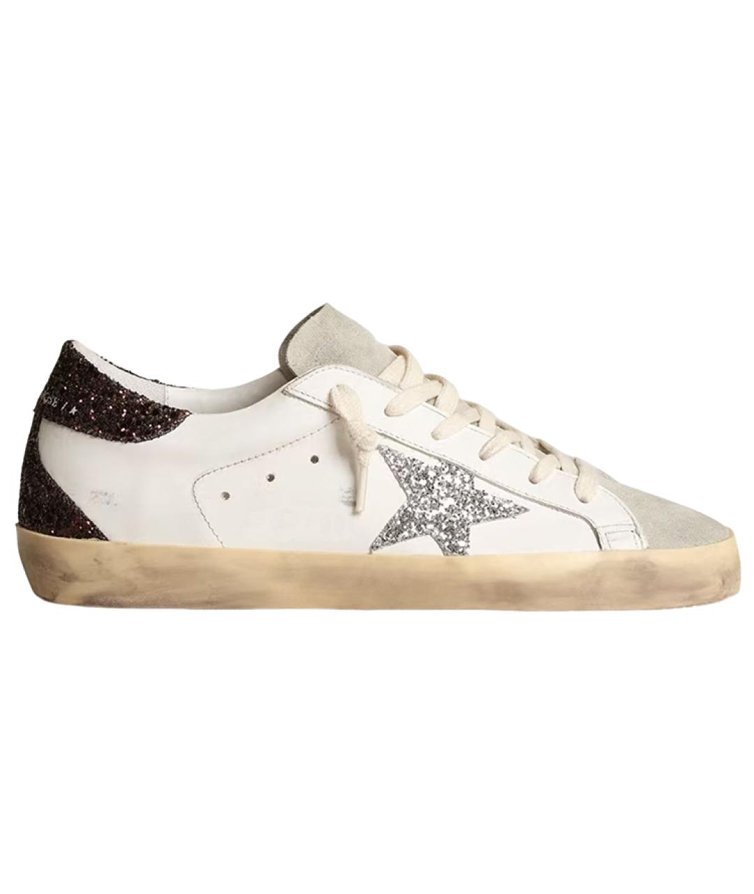 GOLDEN GOOSE DELUXE BRAND Белые кожаные кеды, фото 1