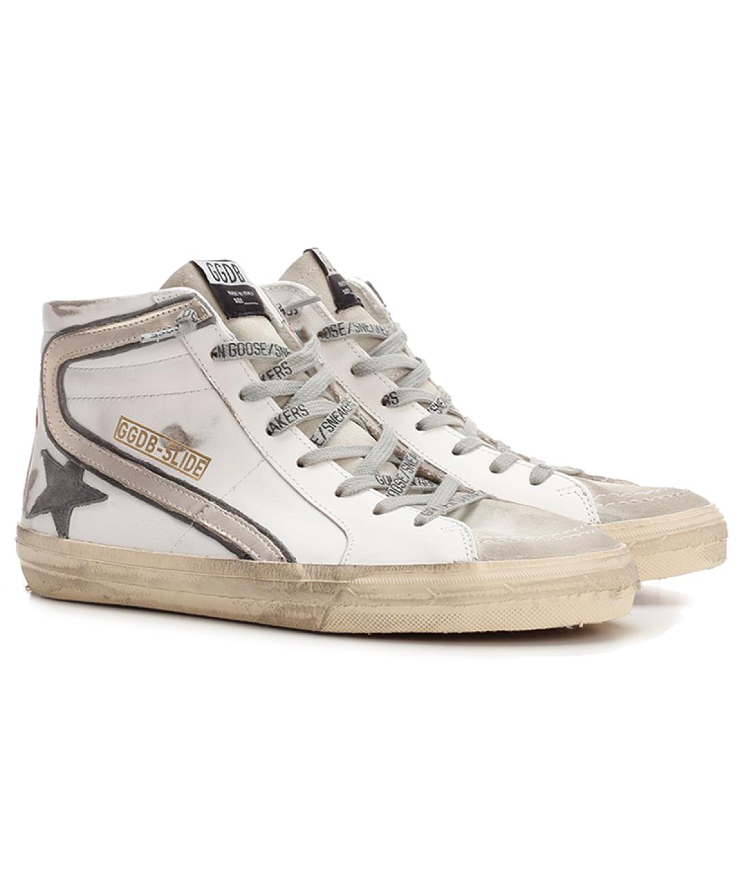 GOLDEN GOOSE DELUXE BRAND Белые высокие кроссовки / кеды, фото 4