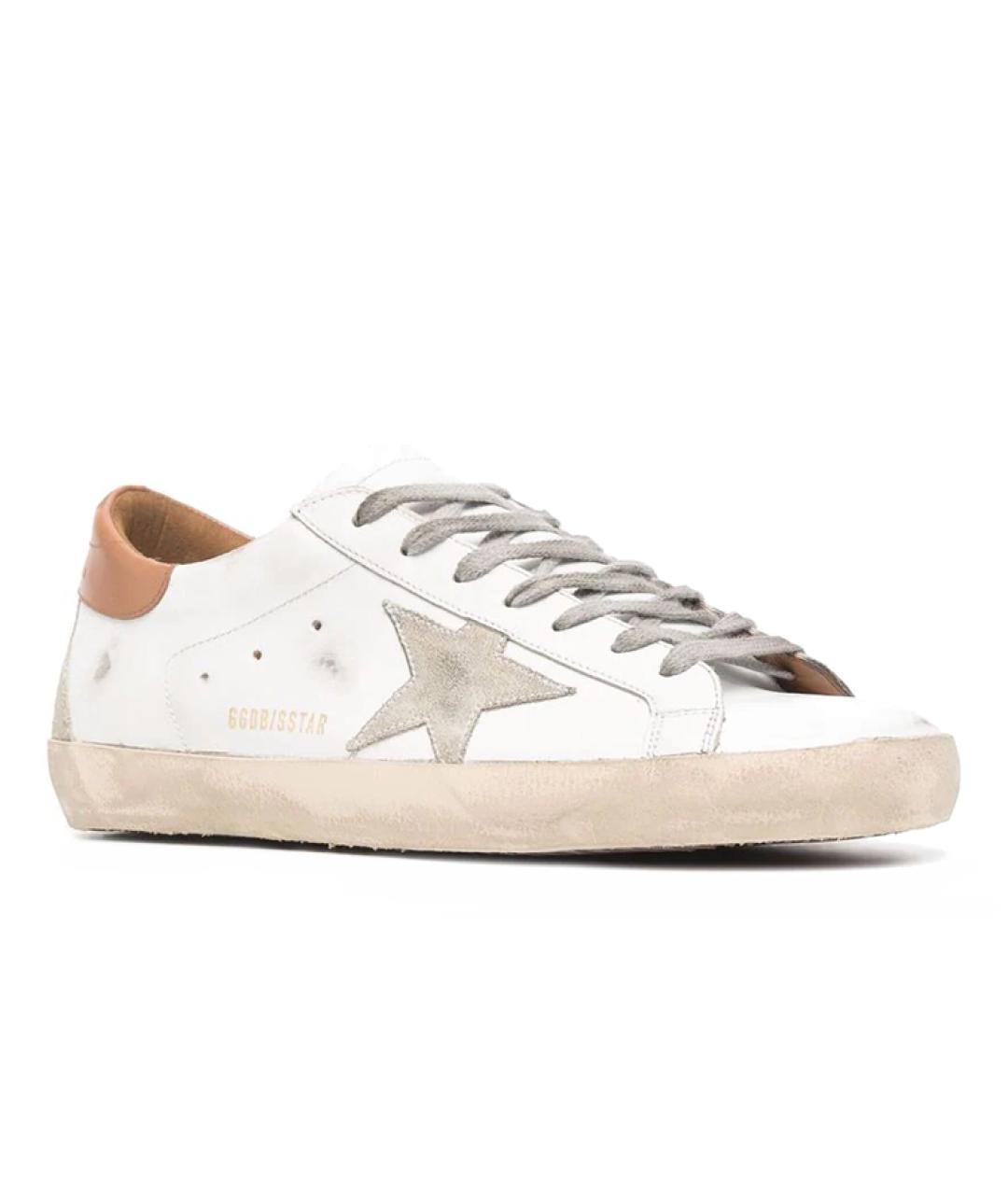 GOLDEN GOOSE DELUXE BRAND Белые кожаные кеды, фото 3
