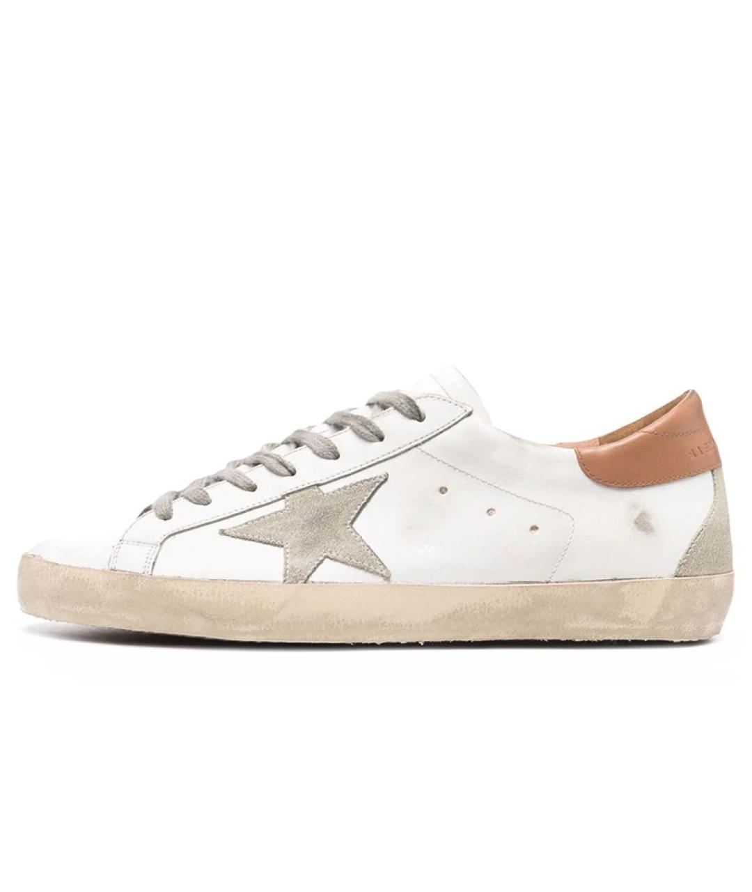 GOLDEN GOOSE DELUXE BRAND Белые кожаные кеды, фото 2