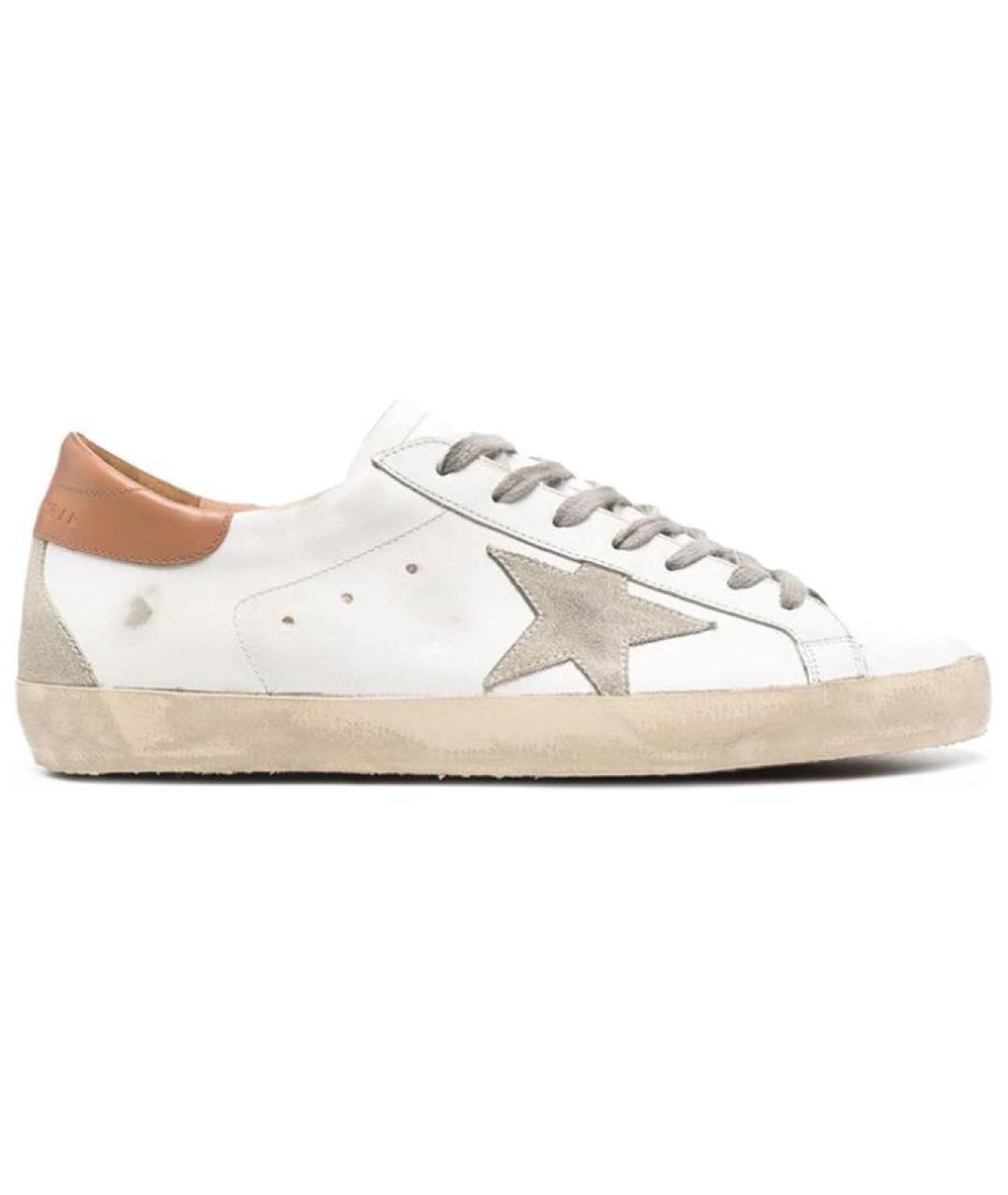 GOLDEN GOOSE DELUXE BRAND Белые кожаные кеды, фото 1