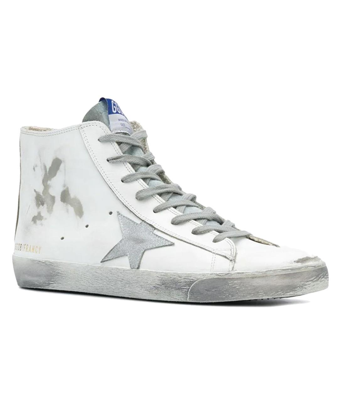 GOLDEN GOOSE DELUXE BRAND Белые высокие кроссовки / кеды, фото 1