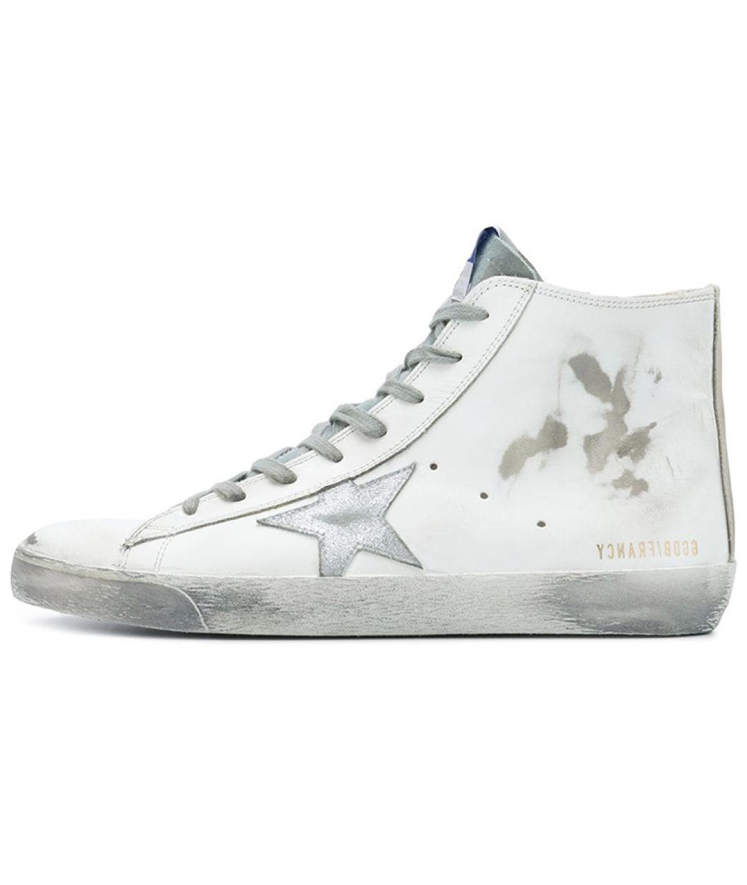 GOLDEN GOOSE DELUXE BRAND Белые высокие кроссовки / кеды, фото 2