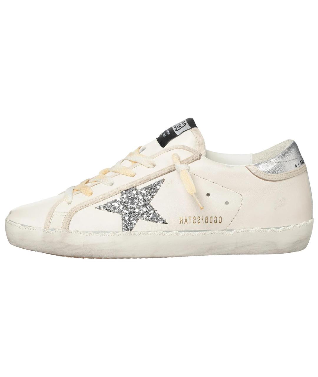 GOLDEN GOOSE DELUXE BRAND Белые кожаные кеды, фото 2