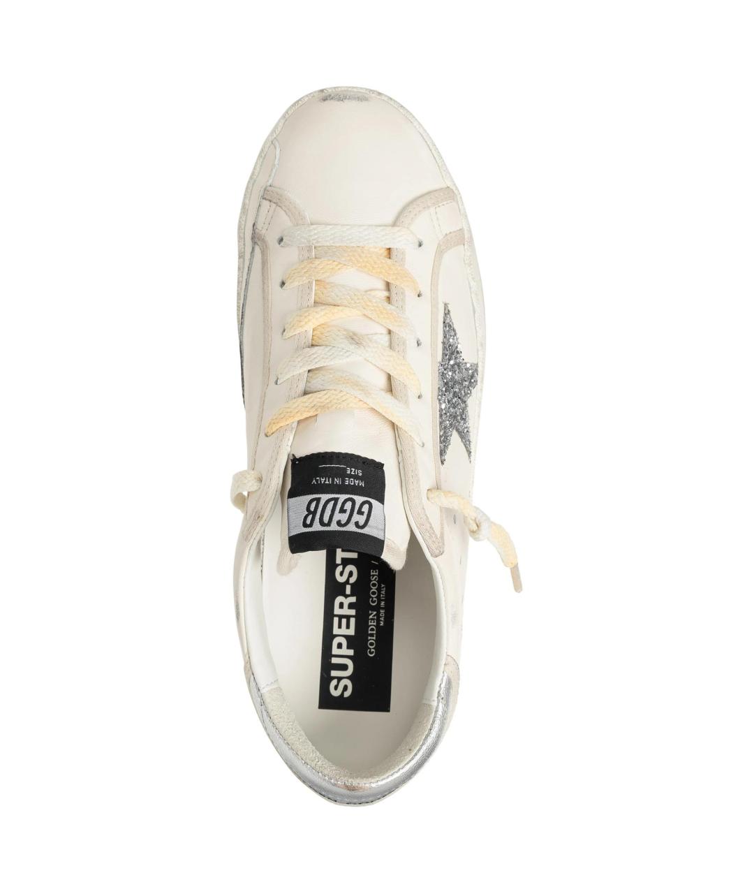 GOLDEN GOOSE DELUXE BRAND Белые кожаные кеды, фото 5