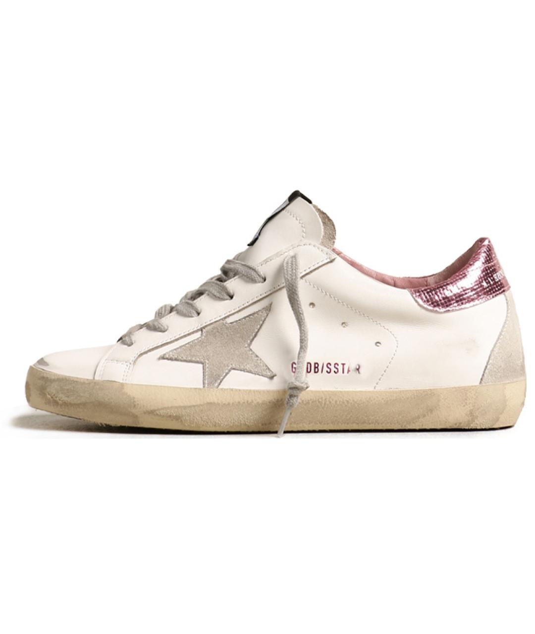 GOLDEN GOOSE DELUXE BRAND Белые кожаные кеды, фото 2