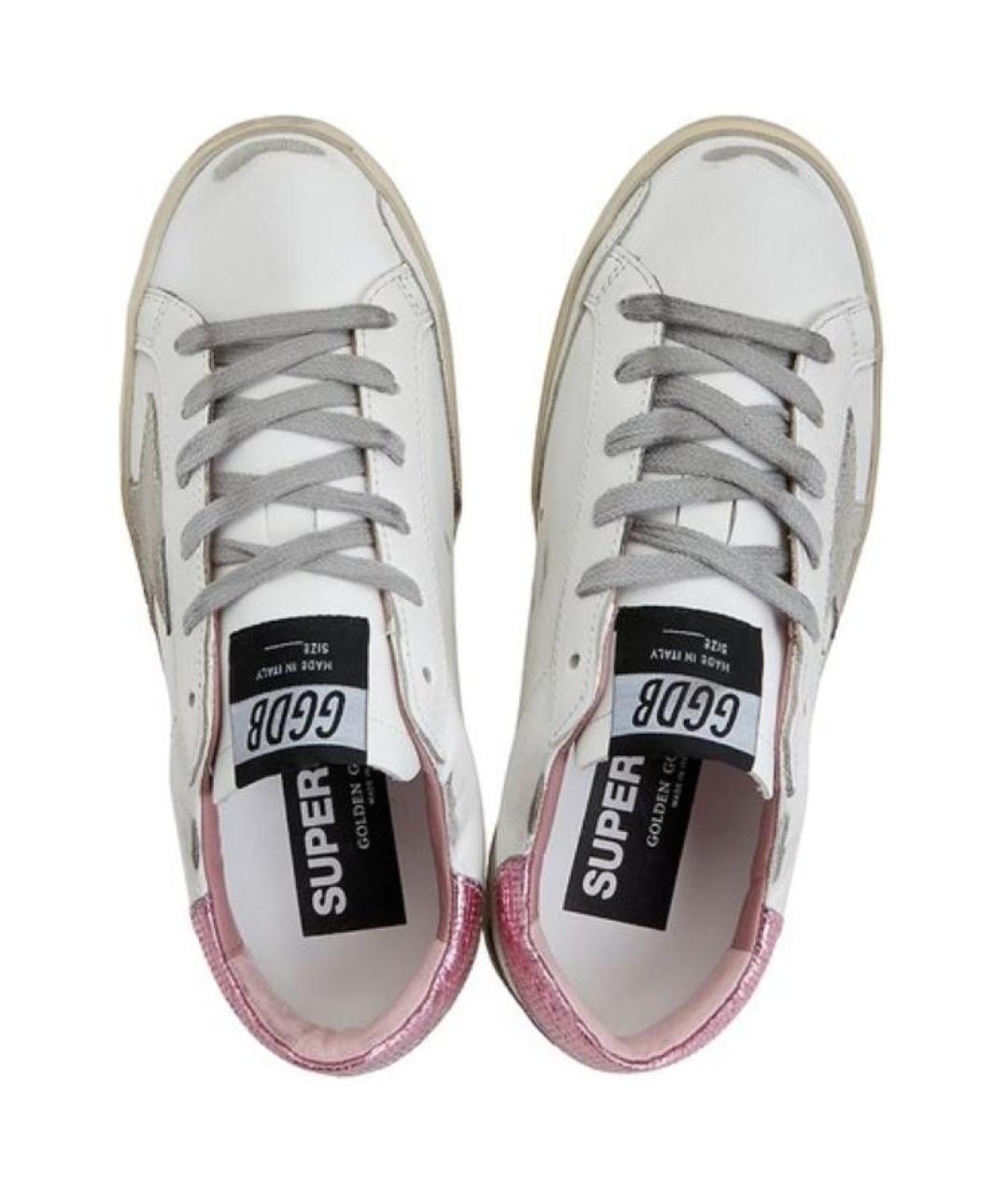 GOLDEN GOOSE DELUXE BRAND Белые кожаные кеды, фото 4