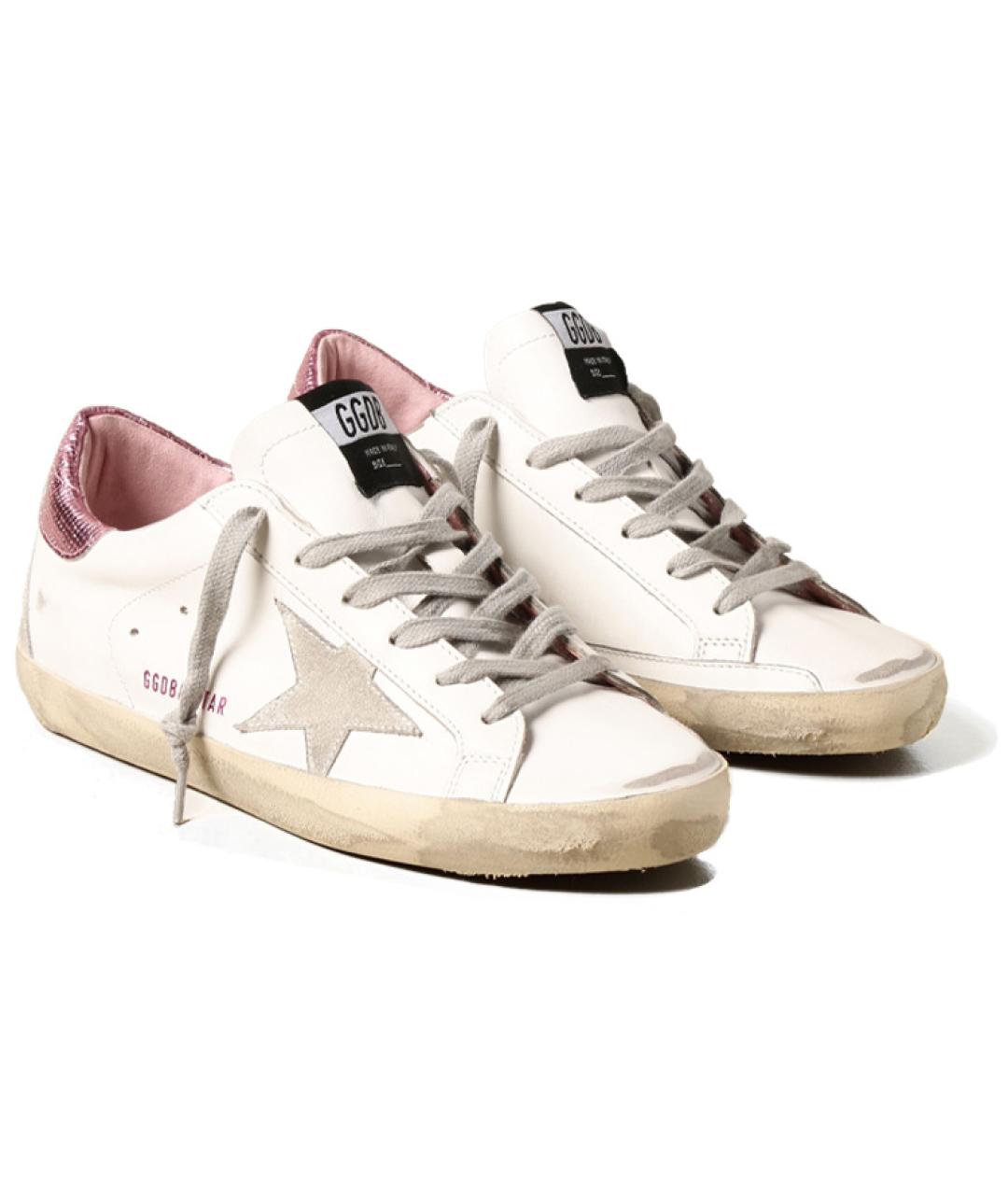GOLDEN GOOSE DELUXE BRAND Белые кожаные кеды, фото 3
