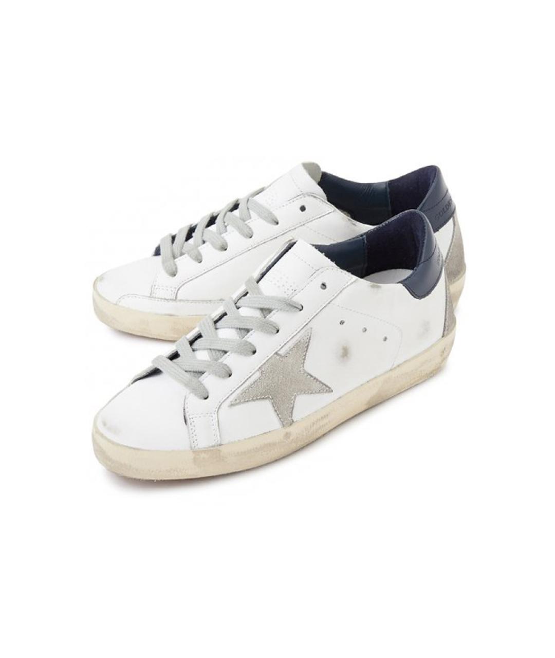 GOLDEN GOOSE DELUXE BRAND Белые кожаные кеды, фото 3