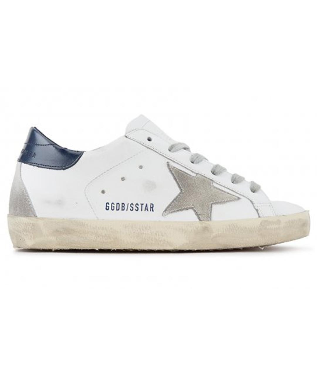 GOLDEN GOOSE DELUXE BRAND Белые кожаные кеды, фото 1