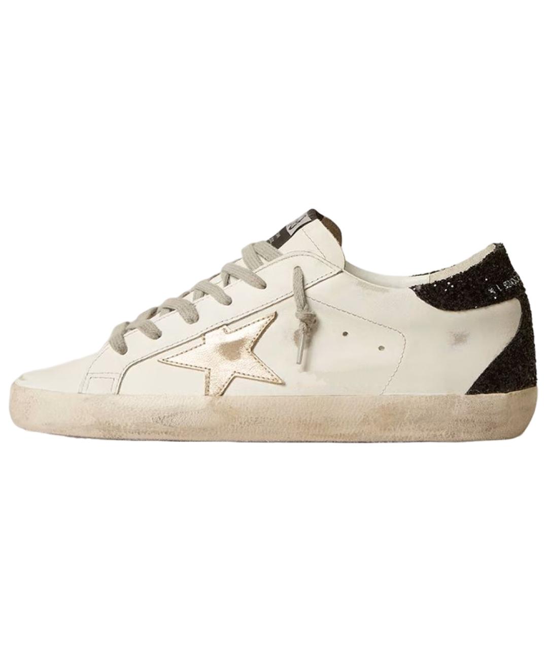 GOLDEN GOOSE Белые кожаные кеды, фото 2
