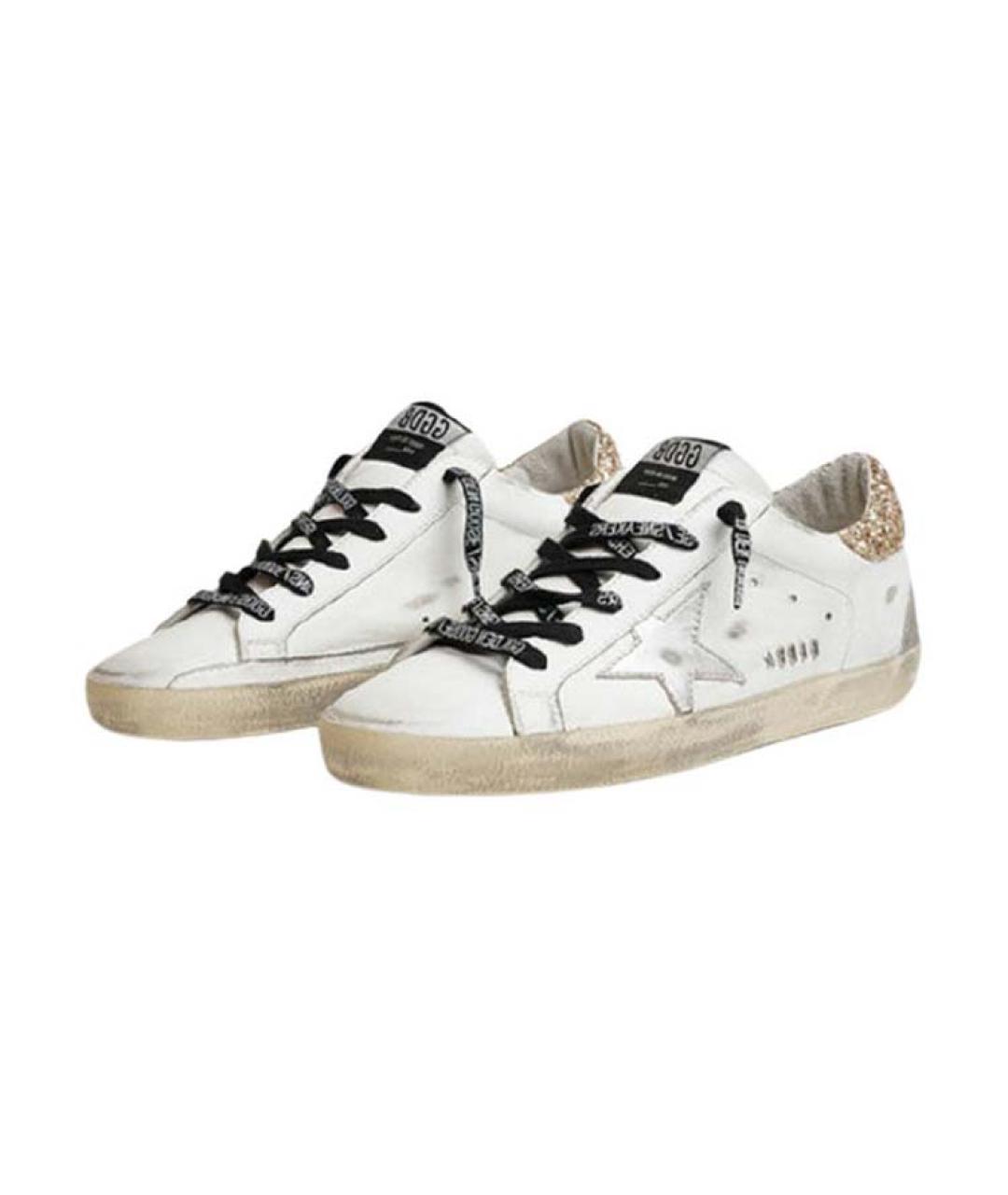 GOLDEN GOOSE DELUXE BRAND Белые кожаные кеды, фото 3