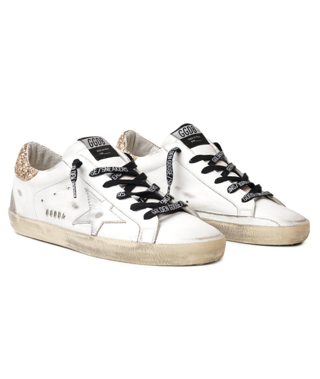 GOLDEN GOOSE DELUXE BRAND Белые кожаные кеды, фото 4