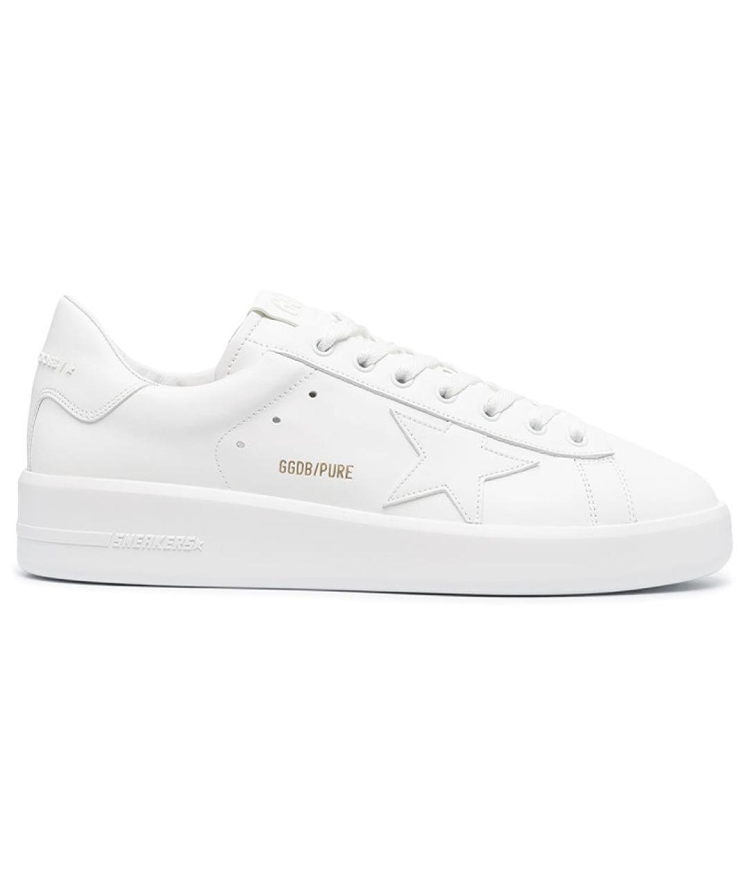 GOLDEN GOOSE DELUXE BRAND Белые кожаные кеды, фото 1