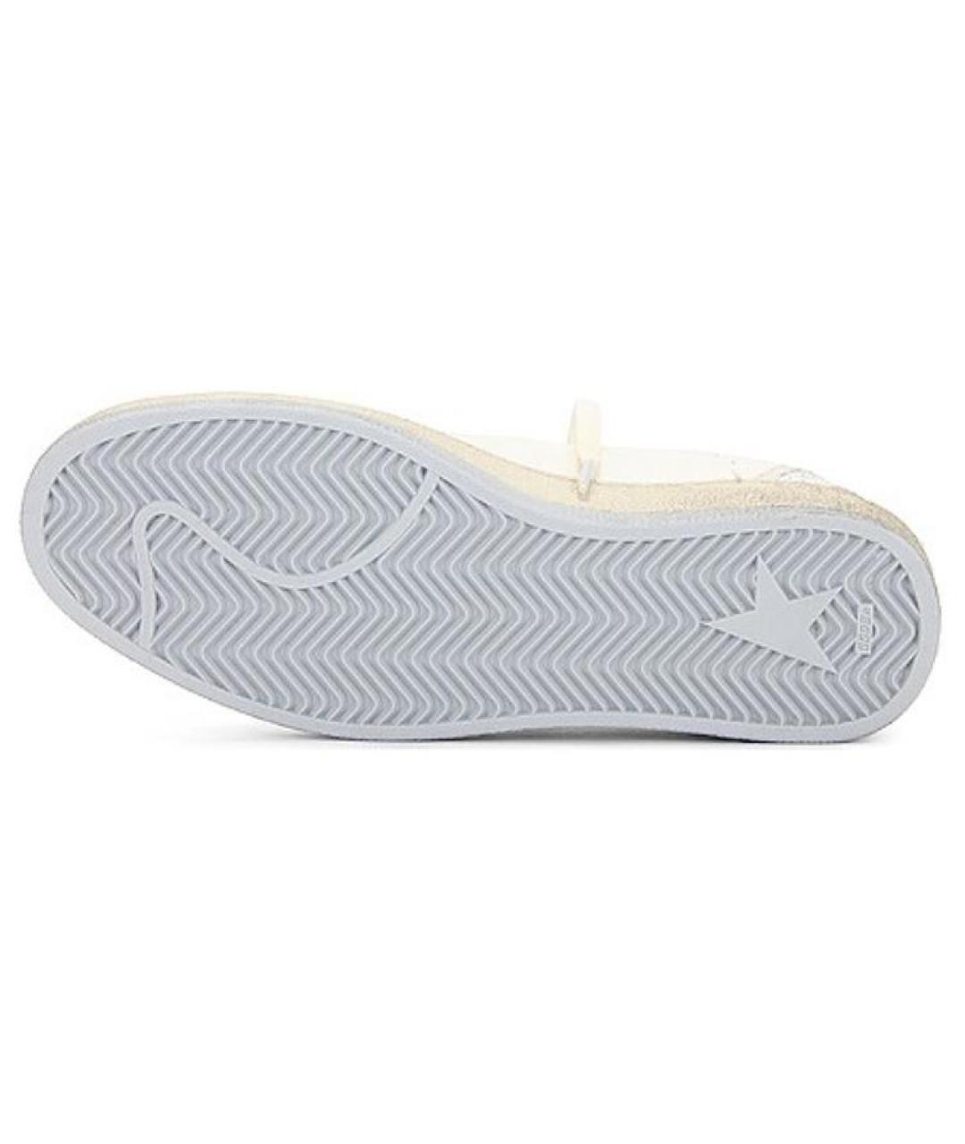 GOLDEN GOOSE DELUXE BRAND Белые кожаные низкие кроссовки / кеды, фото 5