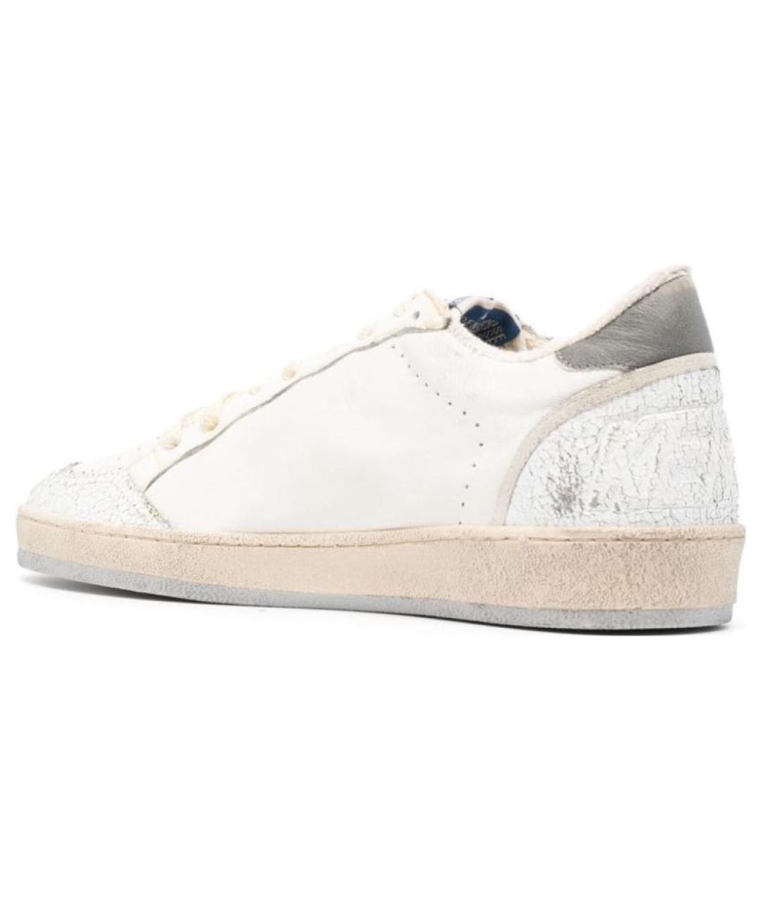 GOLDEN GOOSE DELUXE BRAND Белые кожаные низкие кроссовки / кеды, фото 3