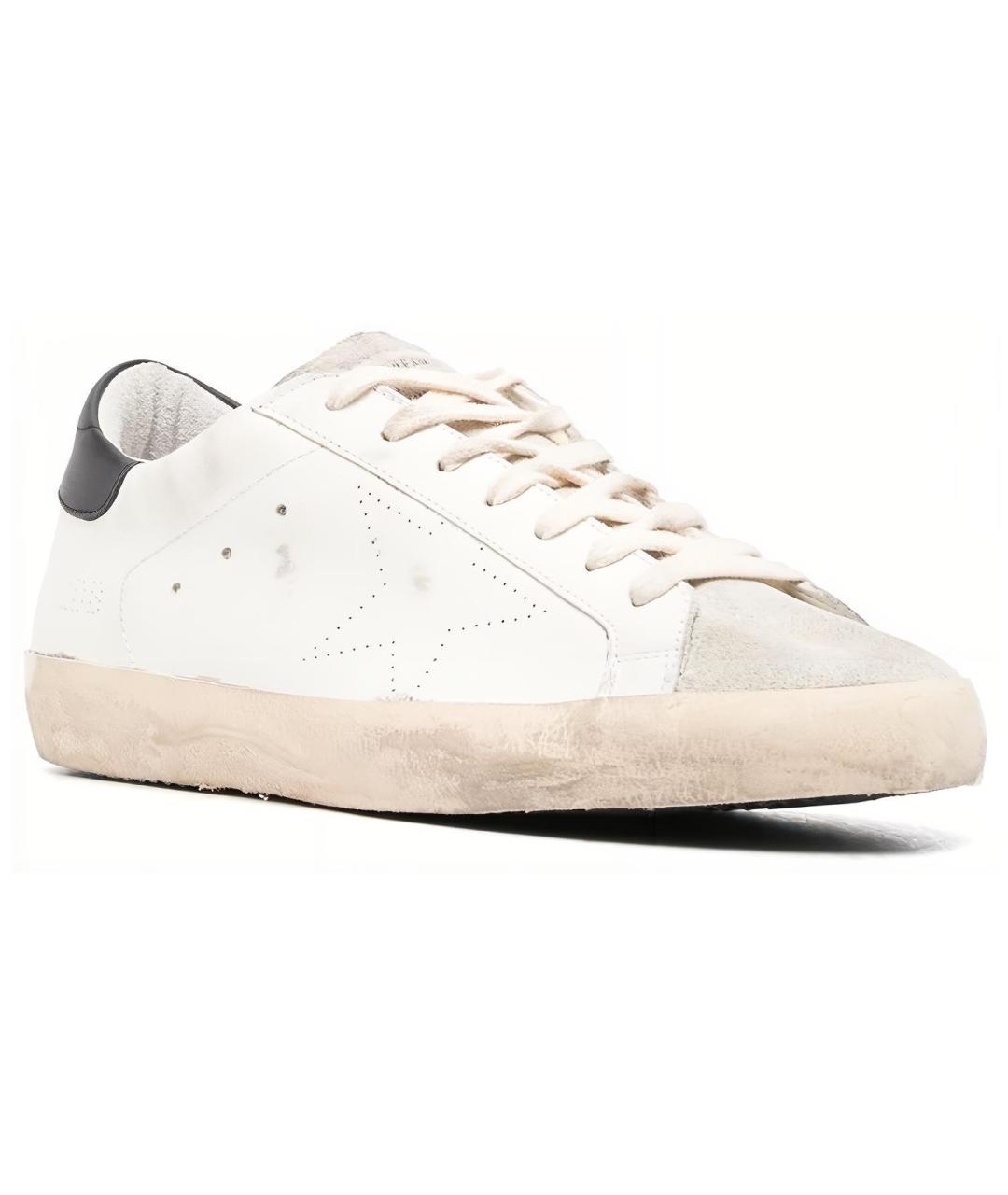 GOLDEN GOOSE DELUXE BRAND Белые кожаные кеды, фото 2