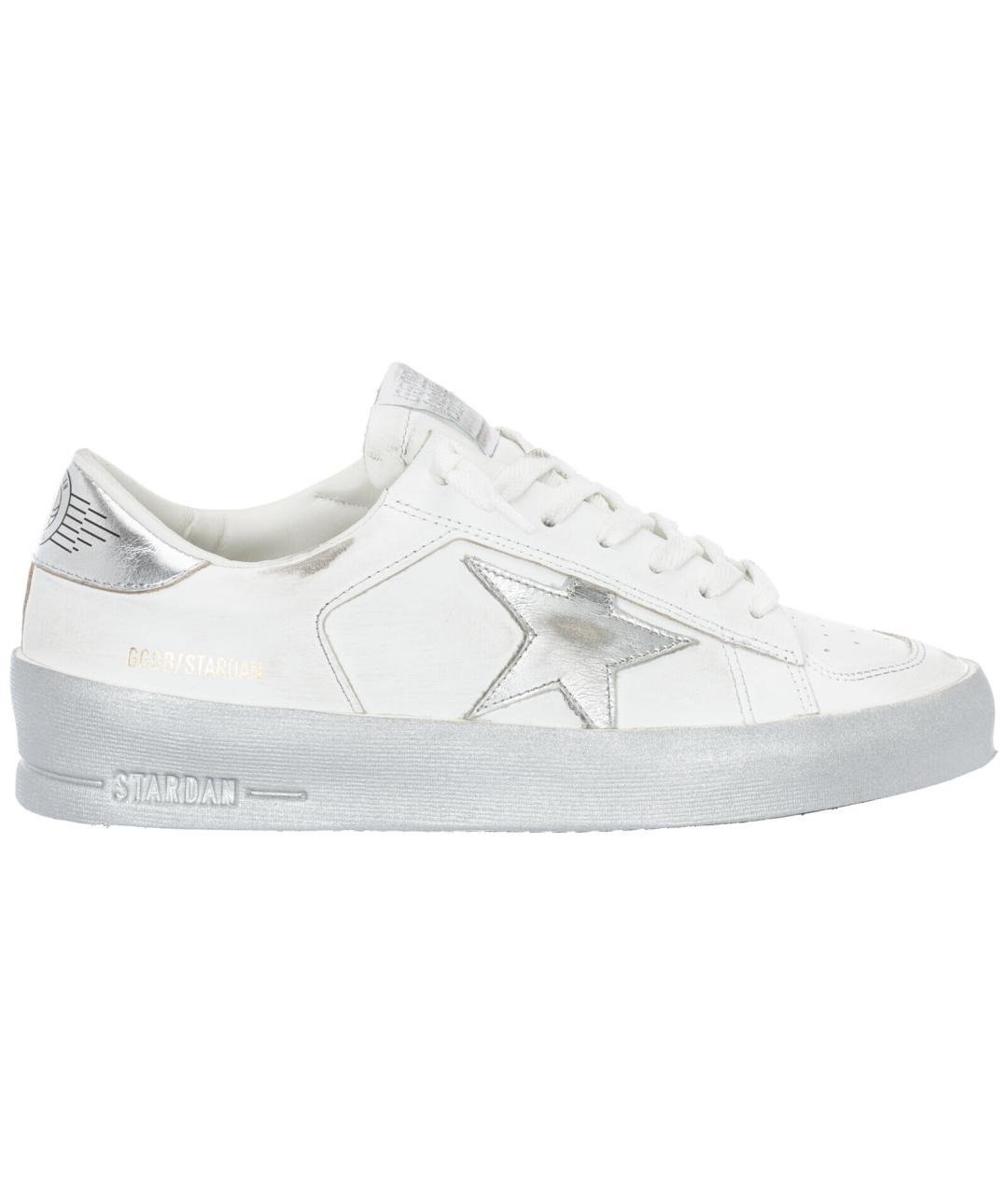 GOLDEN GOOSE DELUXE BRAND Белые кожаные кеды, фото 1