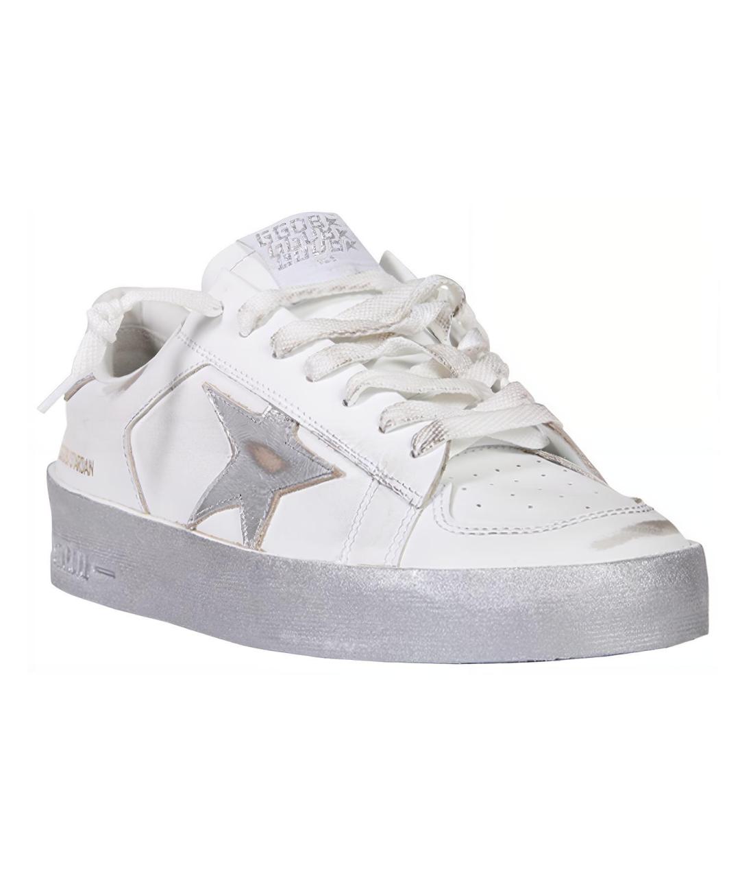 GOLDEN GOOSE DELUXE BRAND Белые кожаные кеды, фото 3