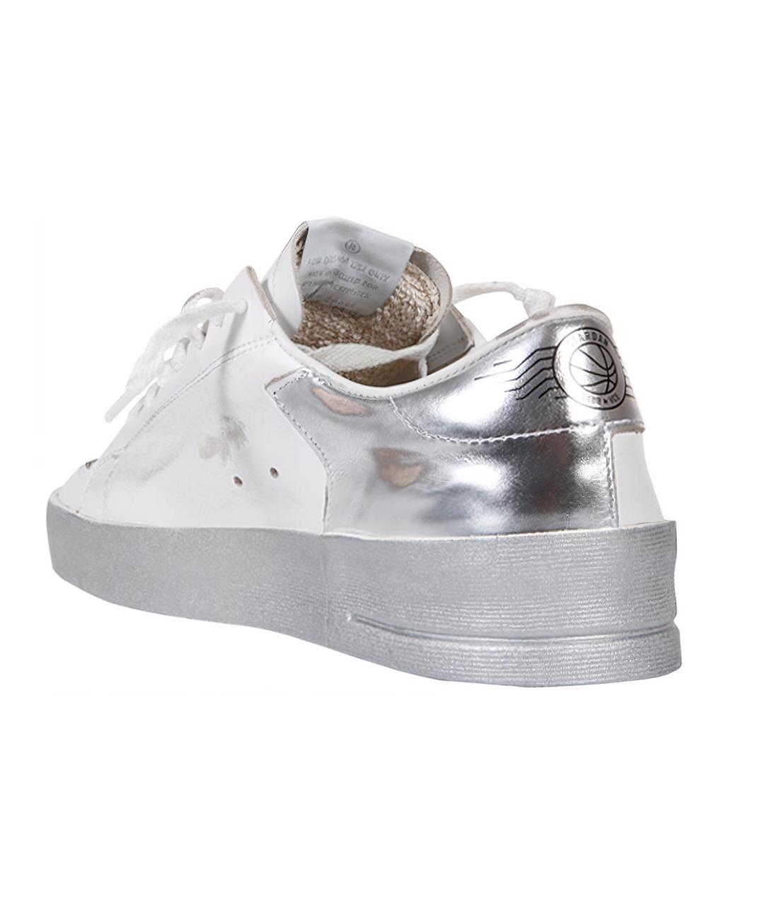 GOLDEN GOOSE DELUXE BRAND Белые кожаные кеды, фото 4