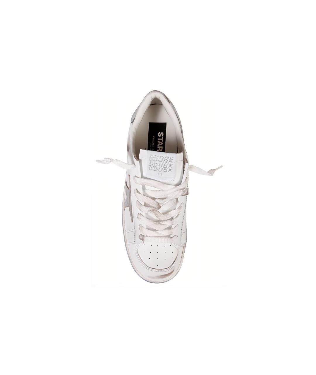 GOLDEN GOOSE DELUXE BRAND Белые кожаные кеды, фото 5