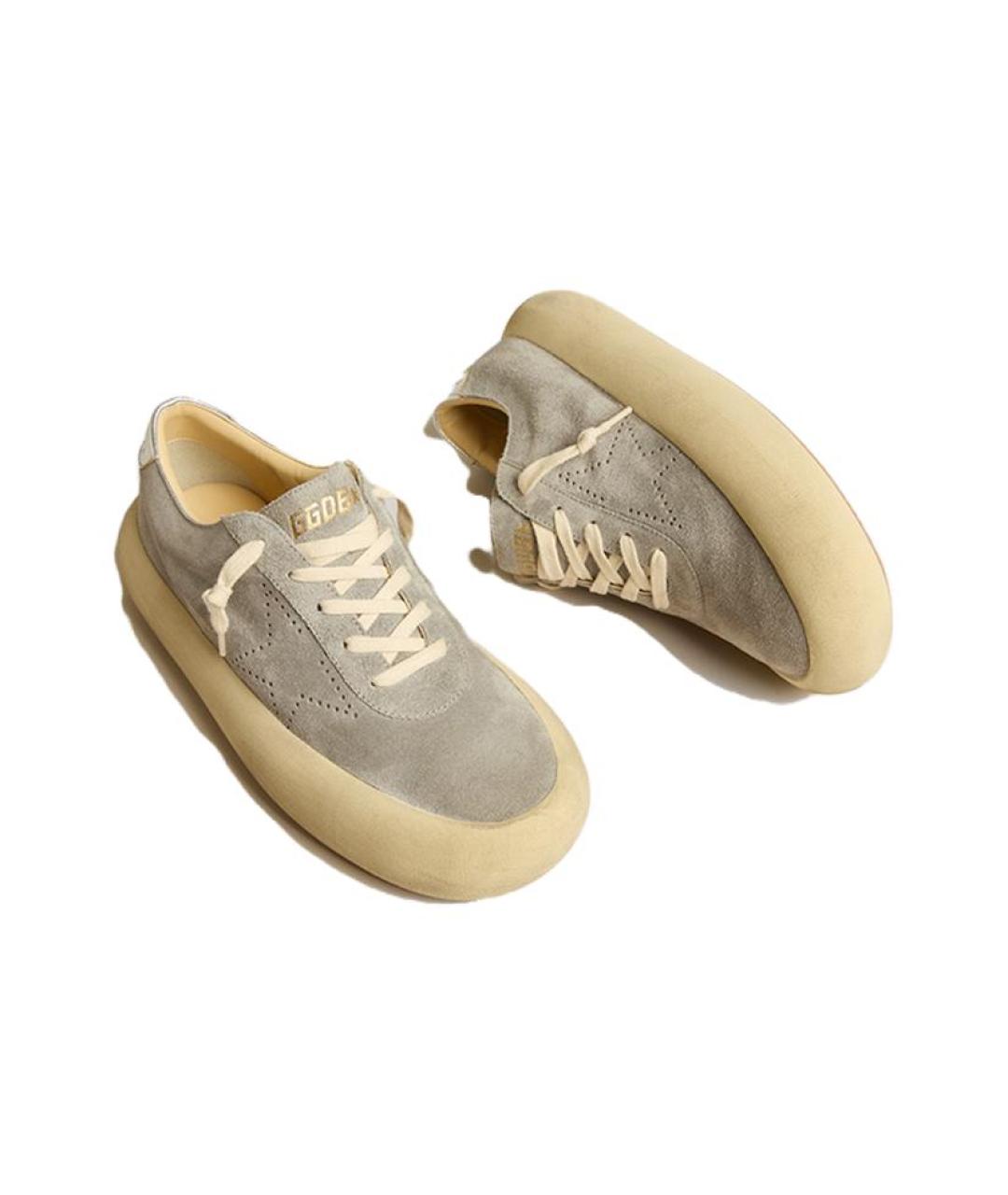 GOLDEN GOOSE DELUXE BRAND Серые замшевые кеды, фото 3