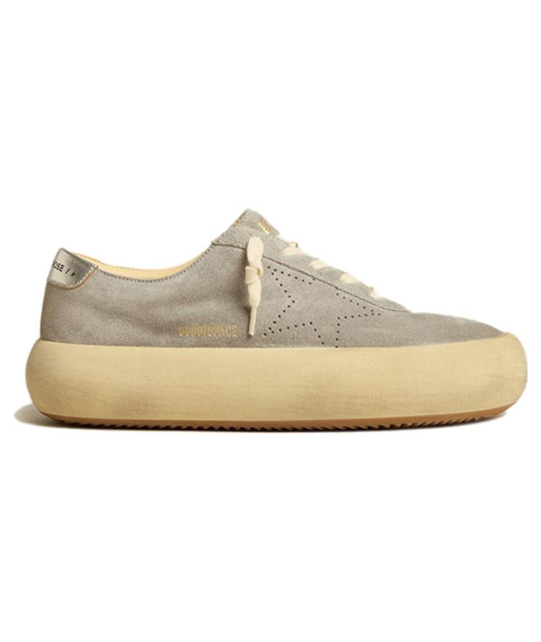 GOLDEN GOOSE DELUXE BRAND Серые замшевые кеды, фото 1