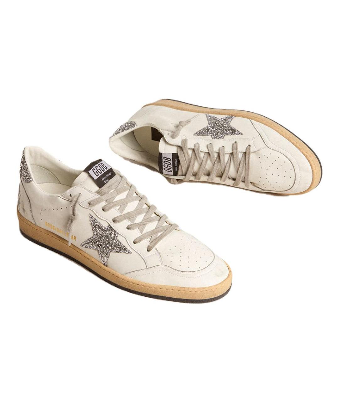 GOLDEN GOOSE DELUXE BRAND Белые кожаные кеды, фото 4