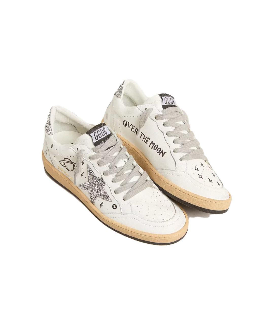 GOLDEN GOOSE DELUXE BRAND Белые кожаные кеды, фото 3