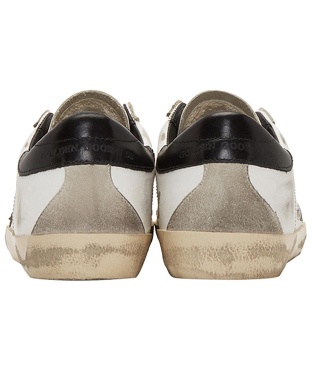 GOLDEN GOOSE DELUXE BRAND Белые кожаные низкие кроссовки / кеды, фото 5