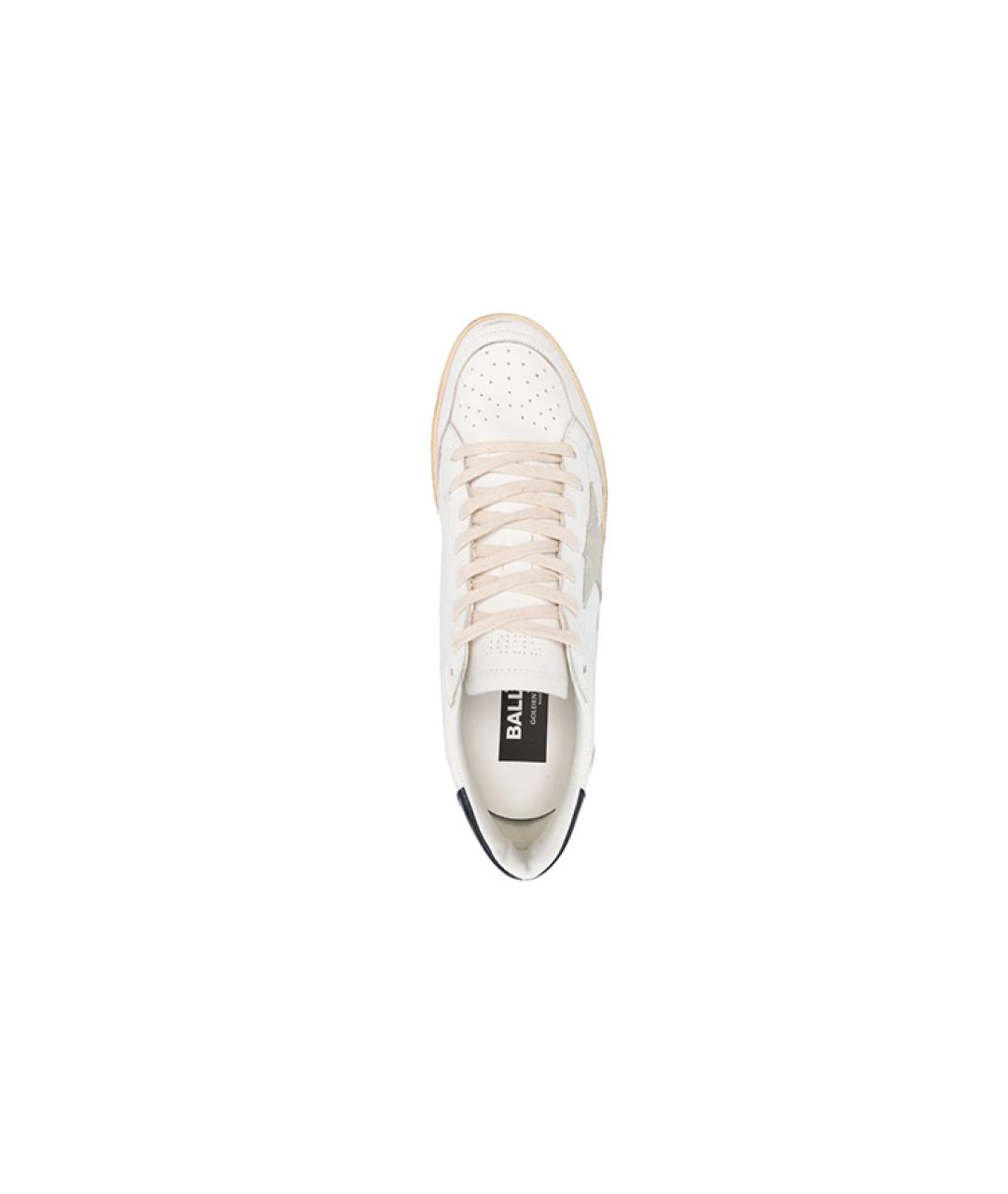 GOLDEN GOOSE DELUXE BRAND Белые кожаные низкие кроссовки / кеды, фото 5