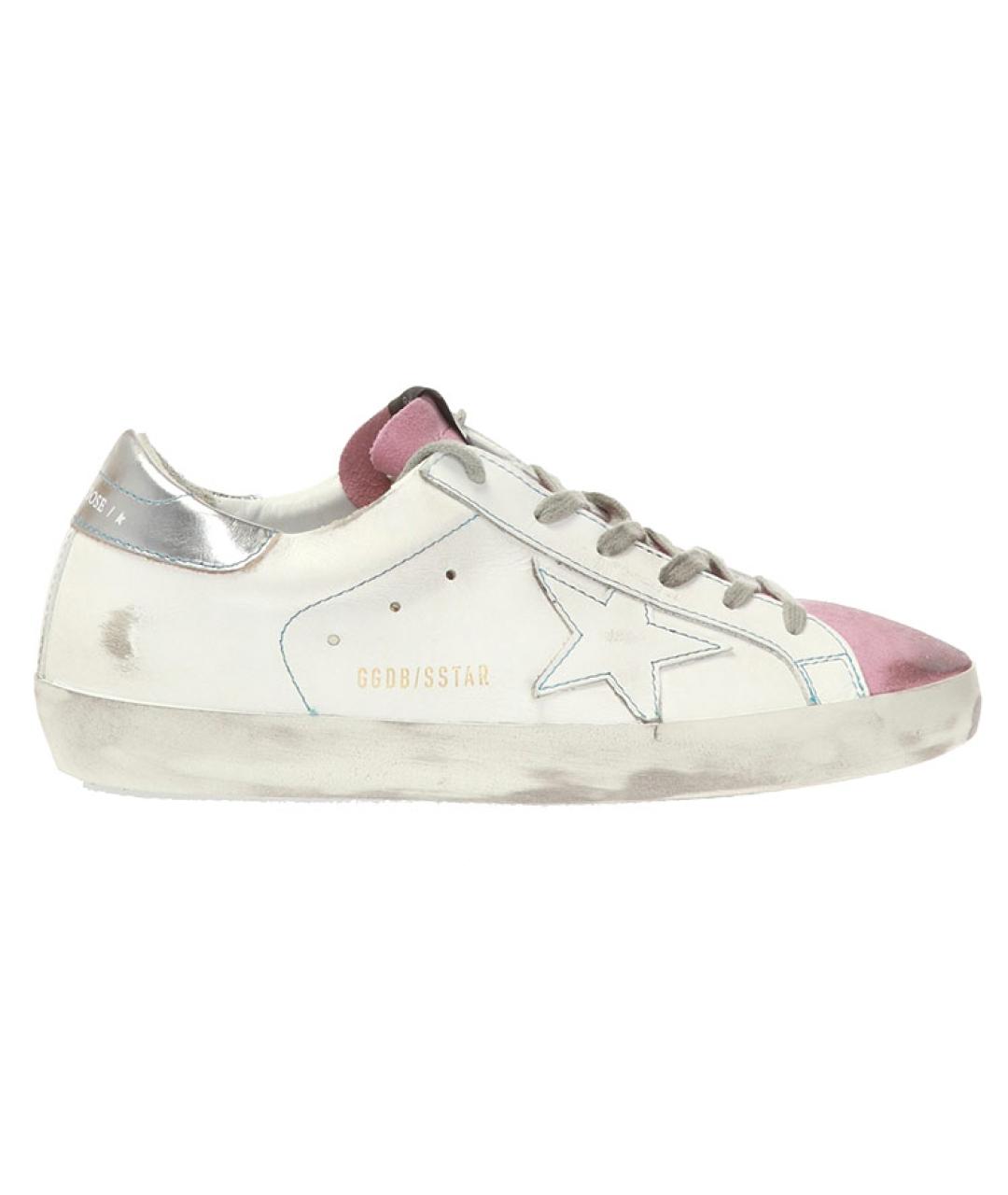 GOLDEN GOOSE DELUXE BRAND Белые кожаные кеды, фото 1