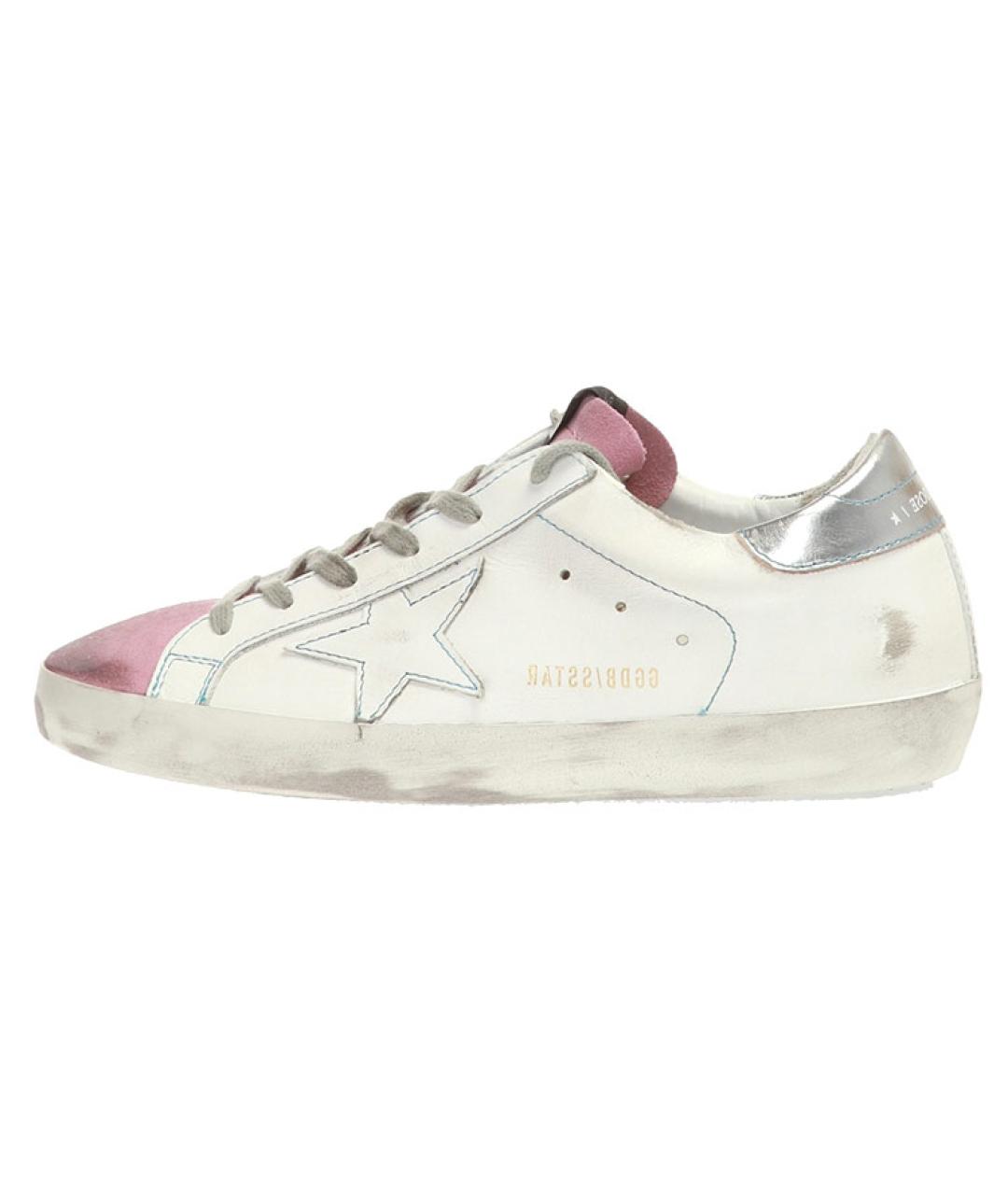 GOLDEN GOOSE DELUXE BRAND Белые кожаные кеды, фото 2